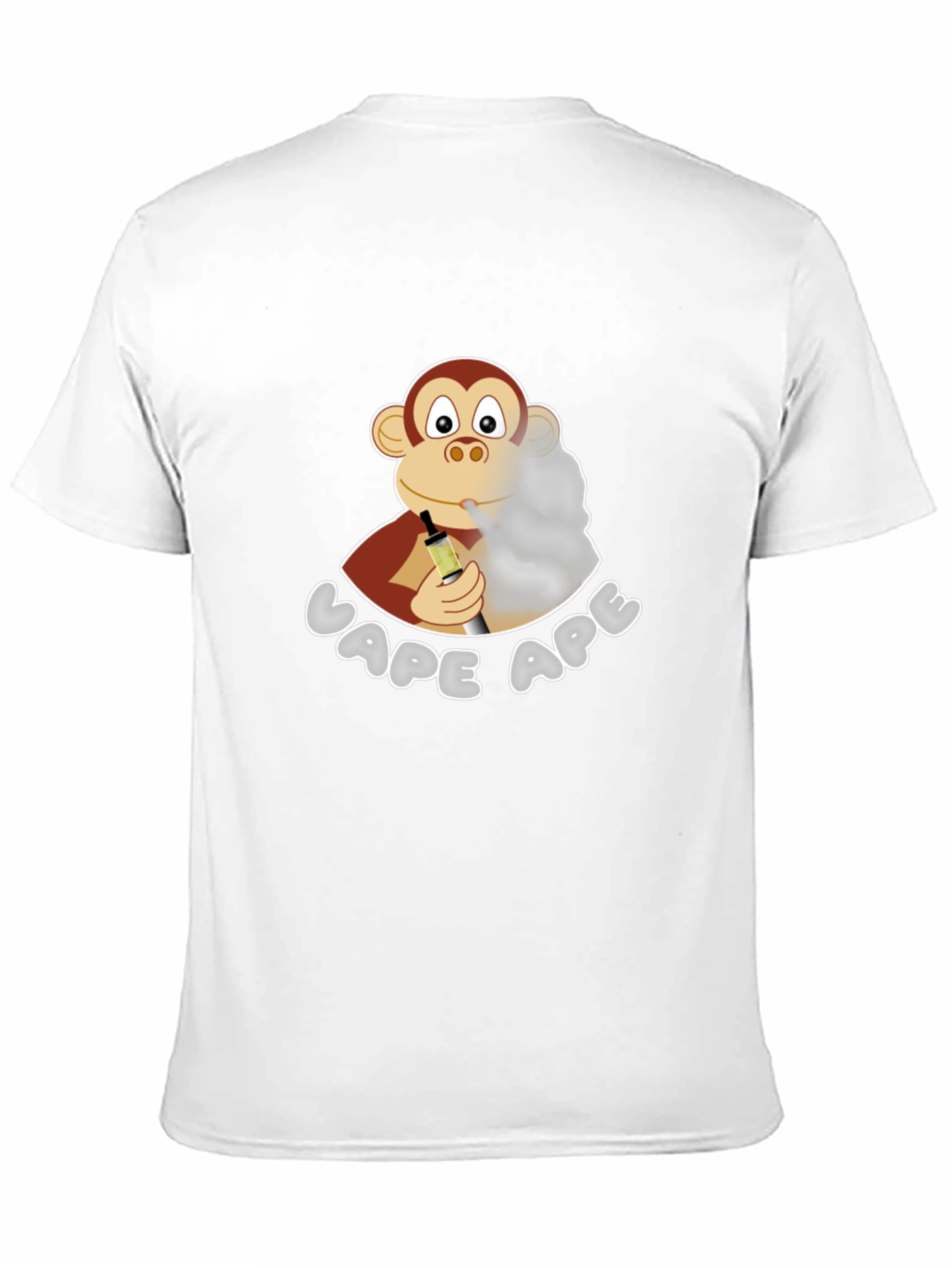 Vape Ape T-Shirt - Novelty Cartoon Monkey Design