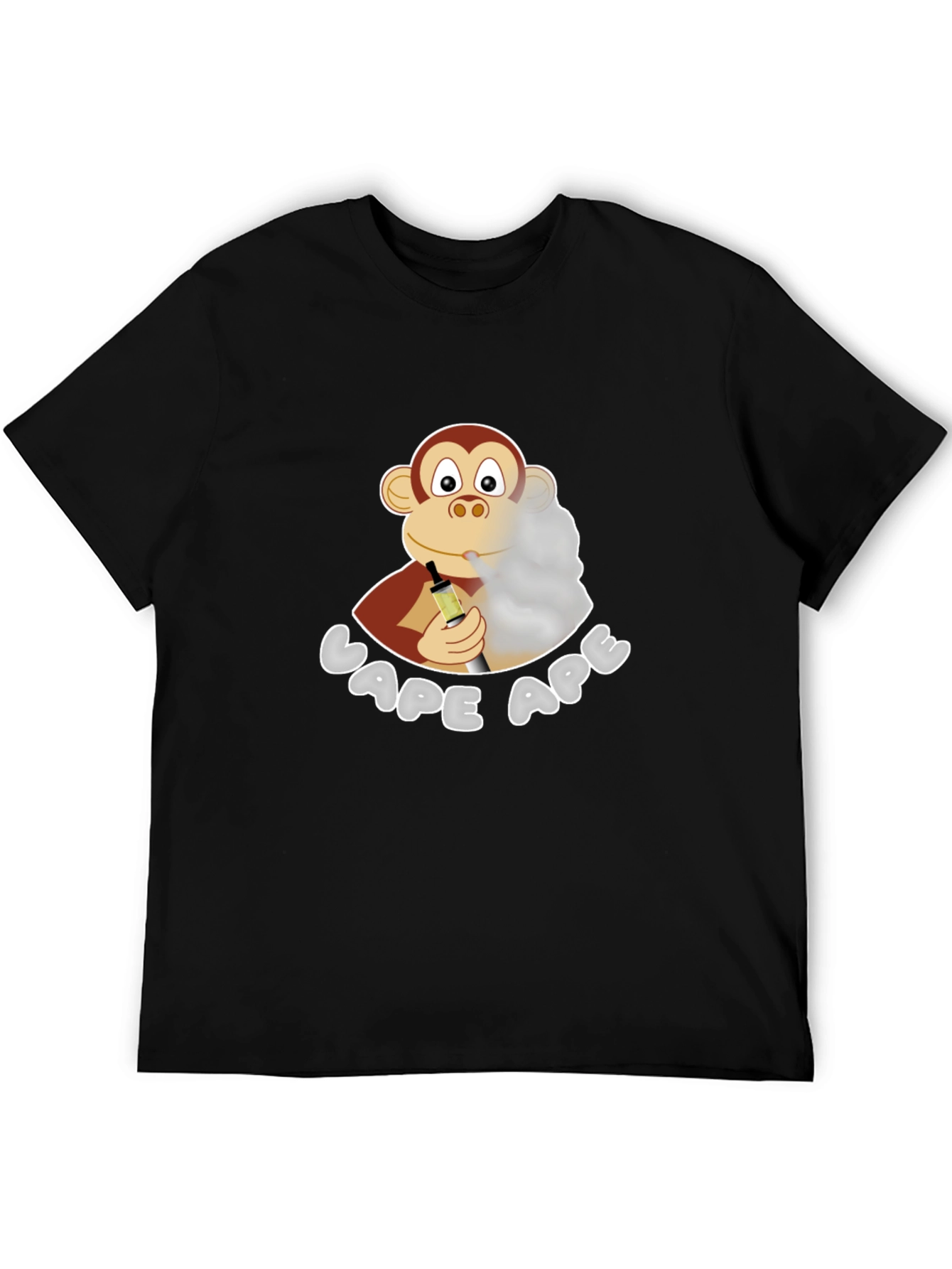 Vape Ape T-Shirt - Novelty Cartoon Monkey Design