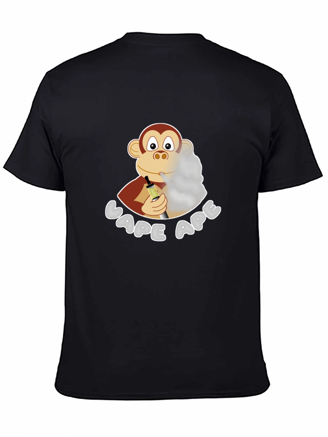 Vape Ape T-Shirt - Novelty Cartoon Monkey Design
