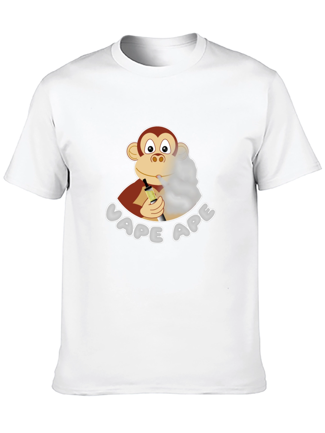 Vape Ape T-Shirt - Novelty Cartoon Monkey Design