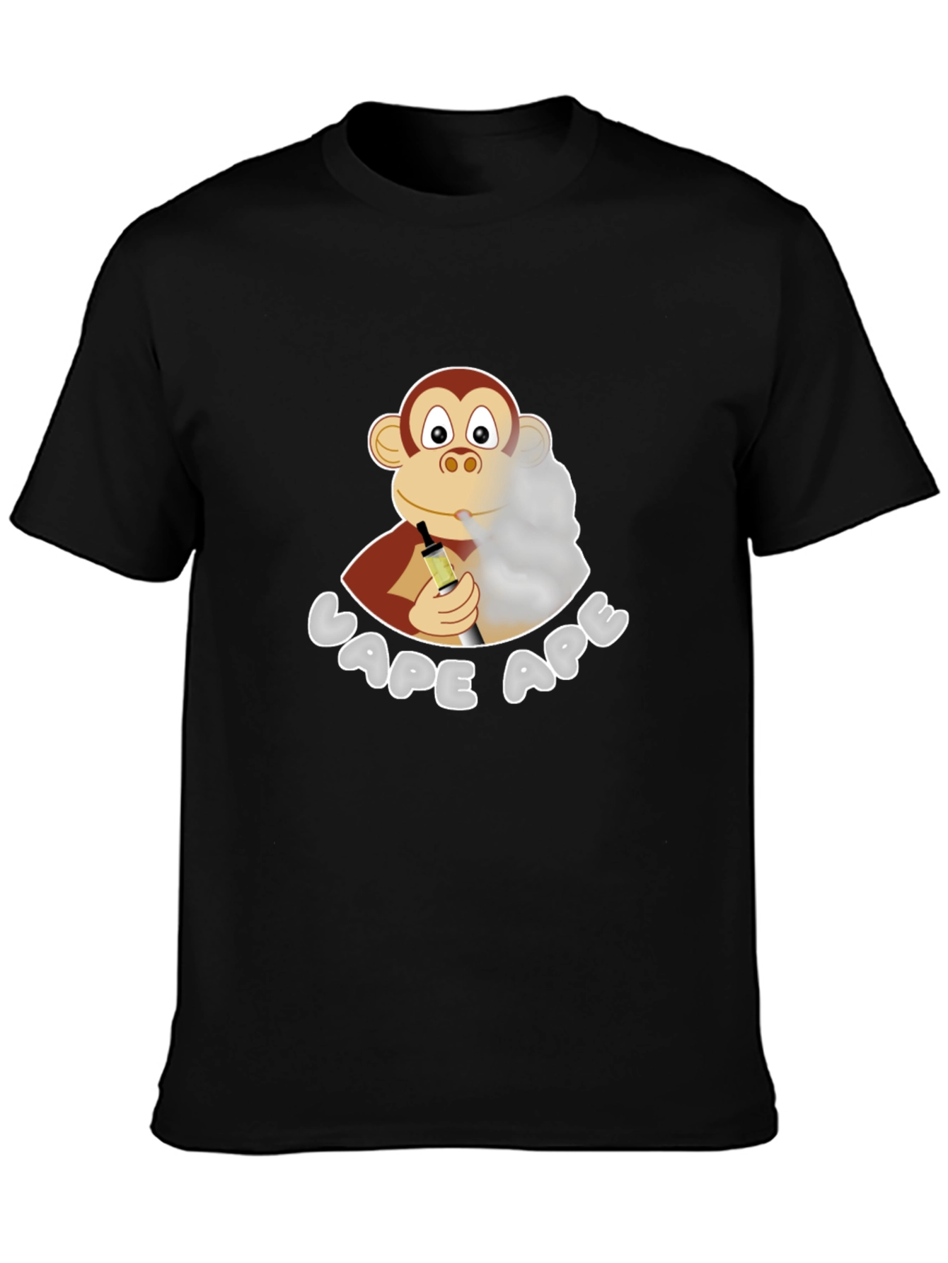 Vape Ape T-Shirt - Novelty Cartoon Monkey Design
