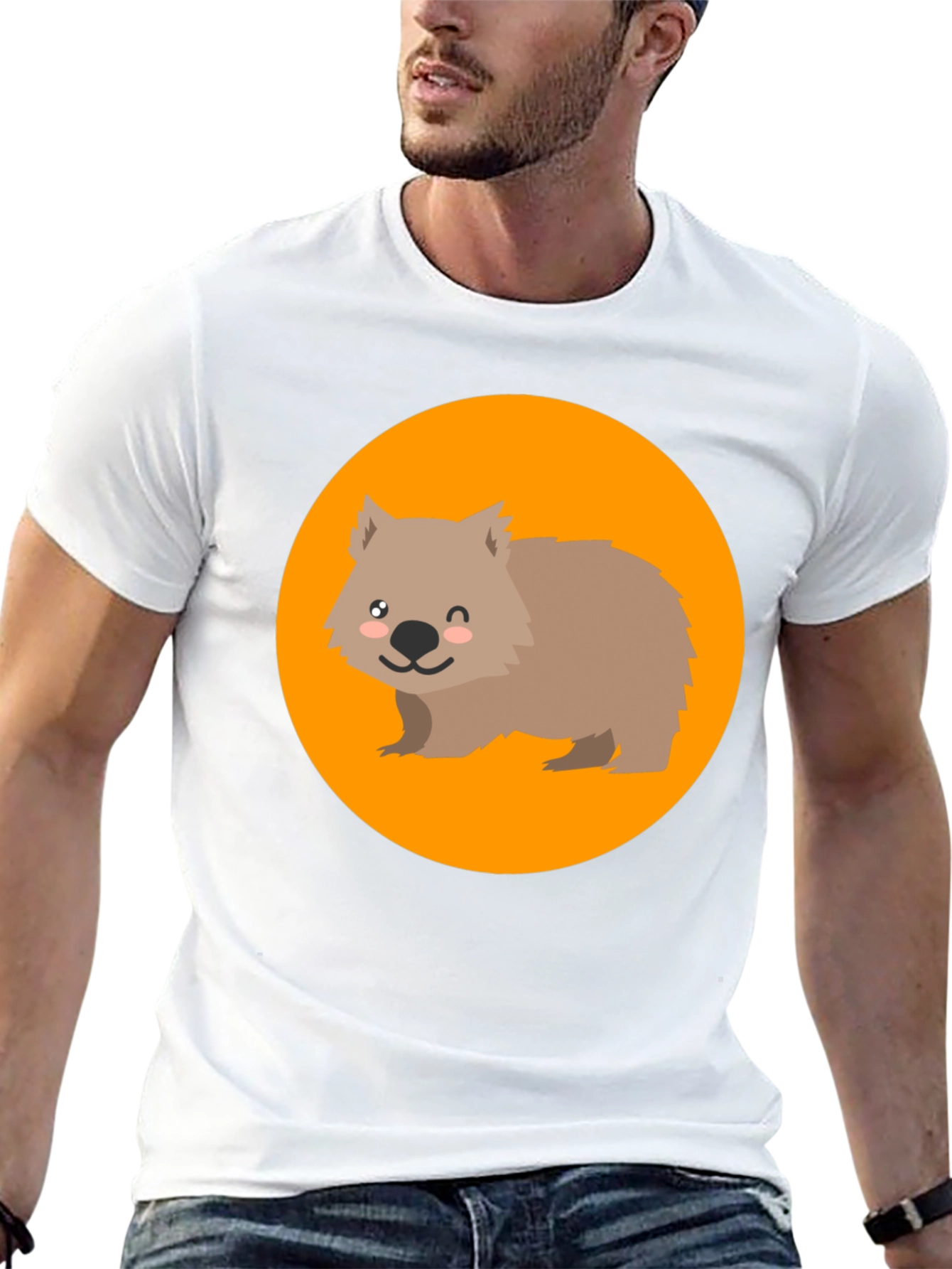 Wombat Graphic Tee - Cute Animal Design T-Shirt