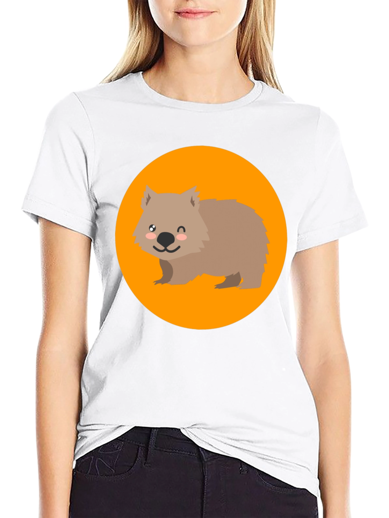 Wombat Graphic Tee - Cute Animal Design T-Shirt