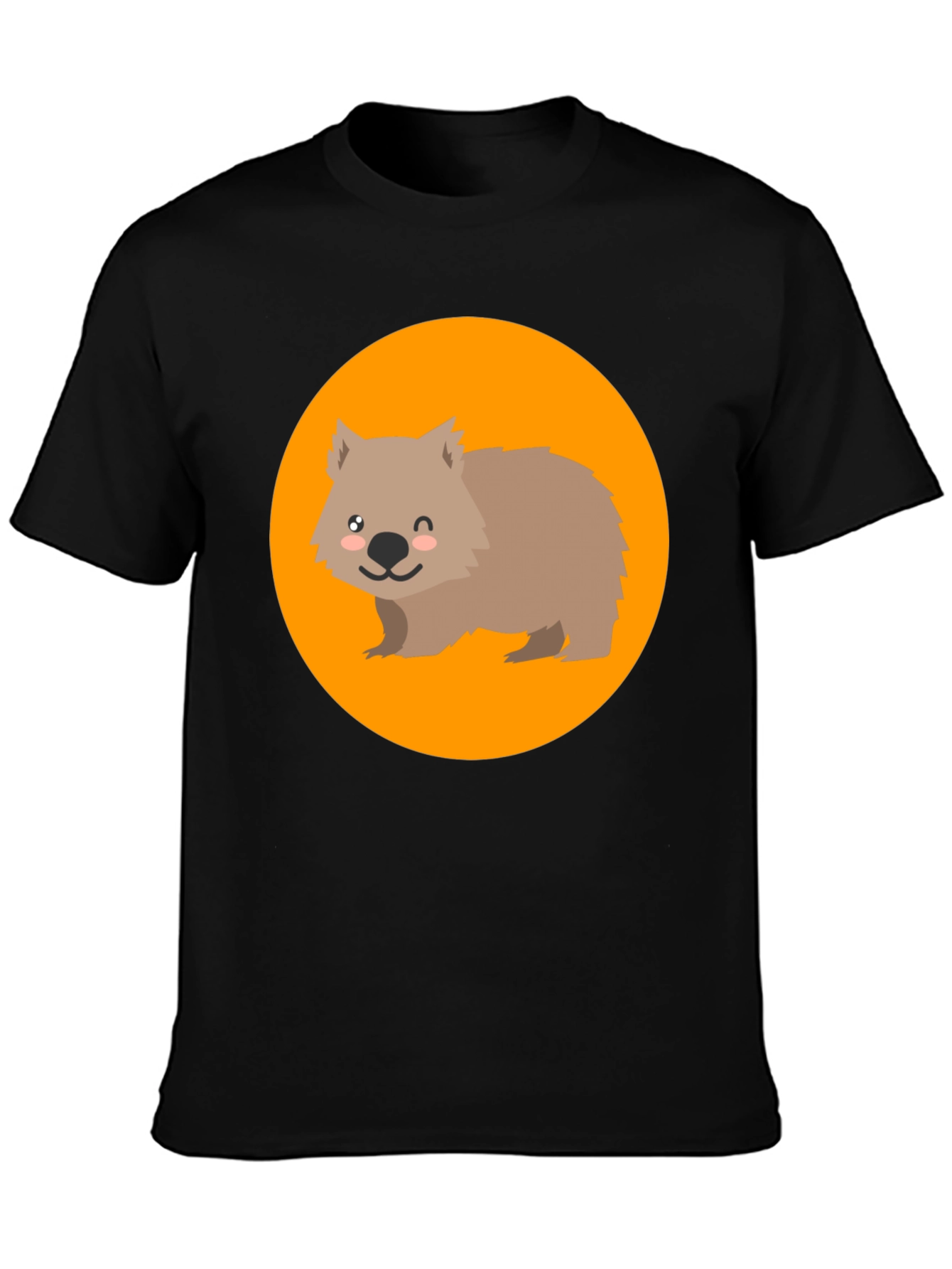 Wombat Graphic Tee - Cute Animal Design T-Shirt