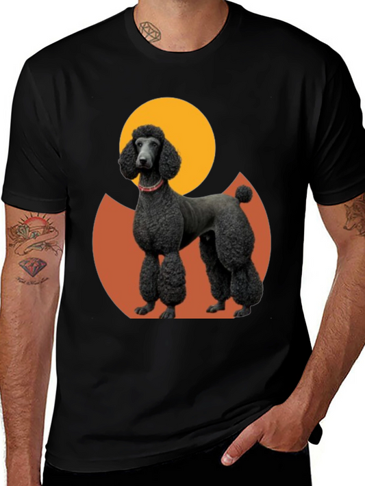 Poodle Graphic Tee - Black Cotton Blend