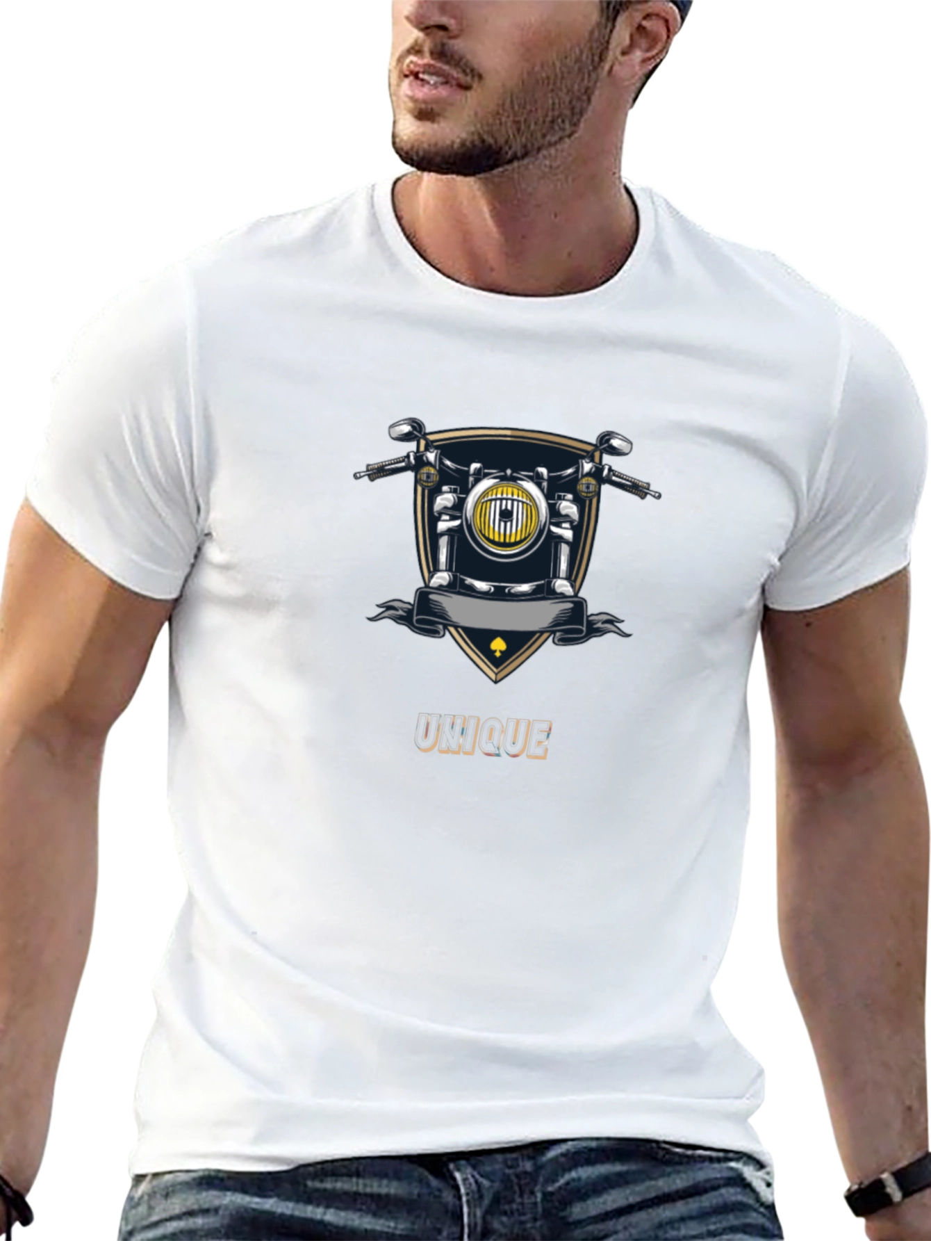Unique Motorcycle Graphic T-Shirt