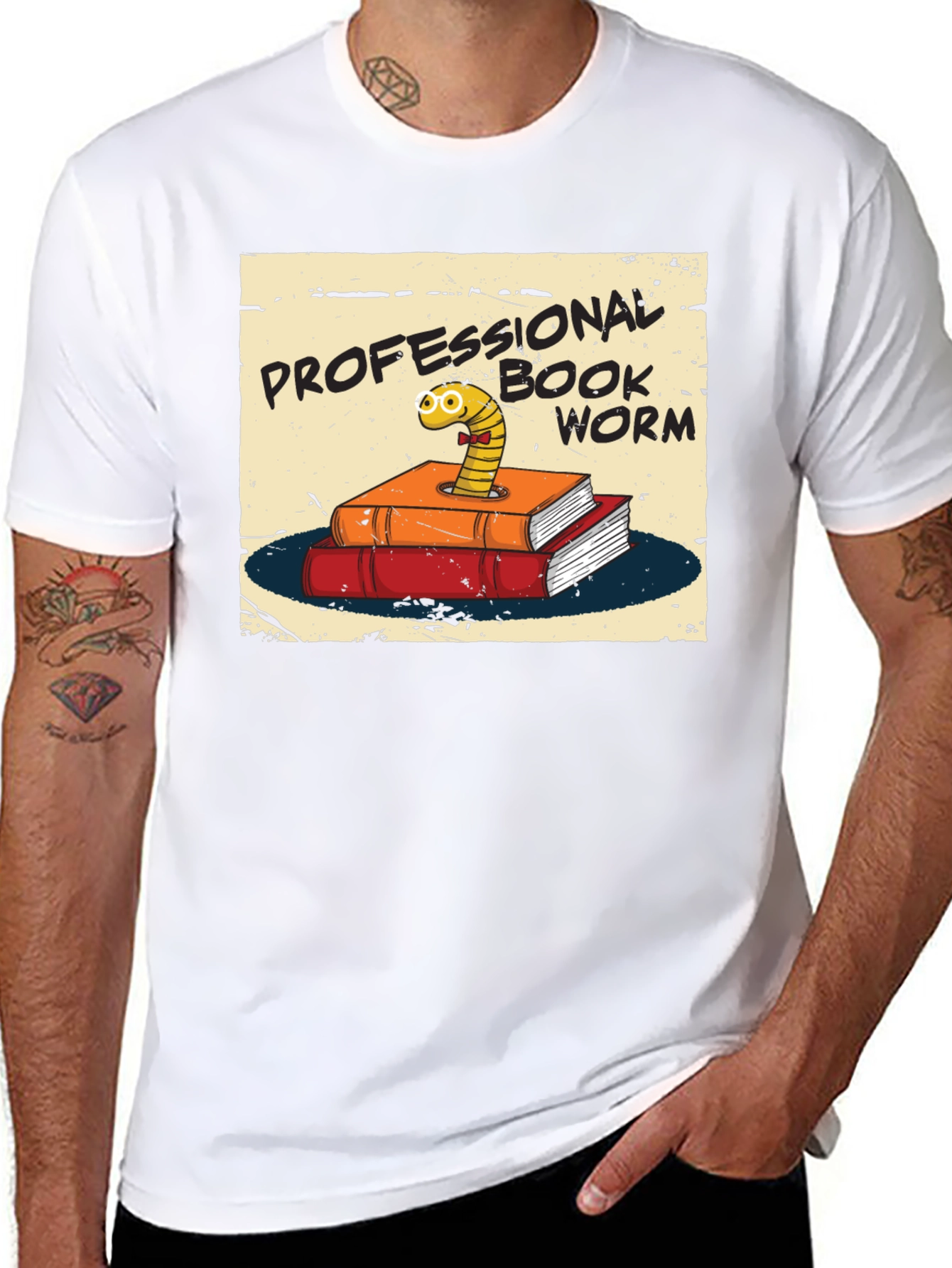 Professional Bookworm T-Shirt - Novelty Tee