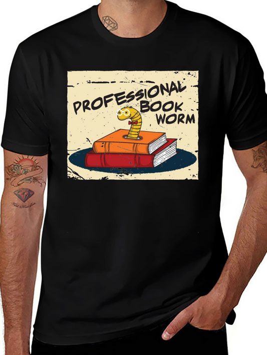 Professional Bookworm T-Shirt - Novelty Tee