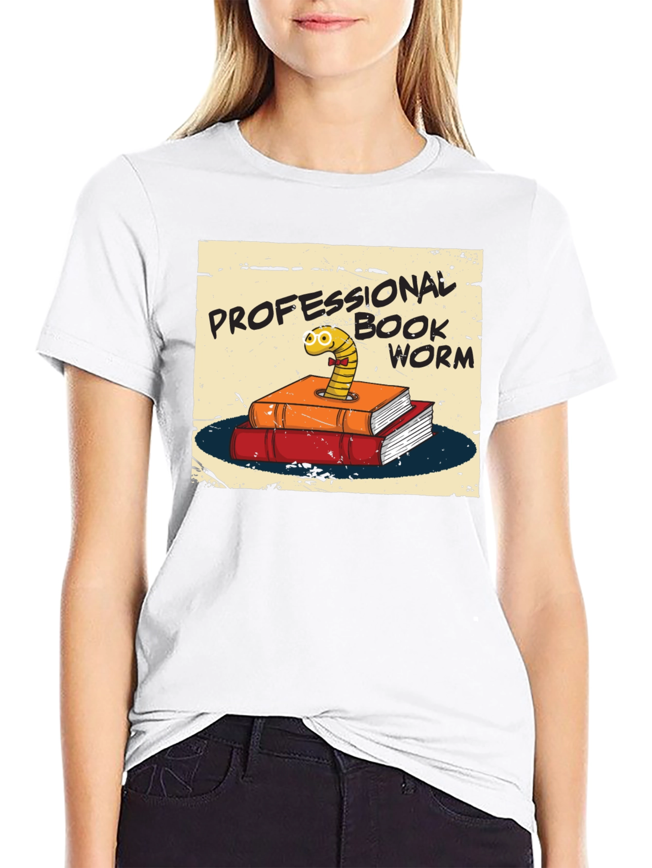Professional Bookworm T-Shirt - Novelty Tee