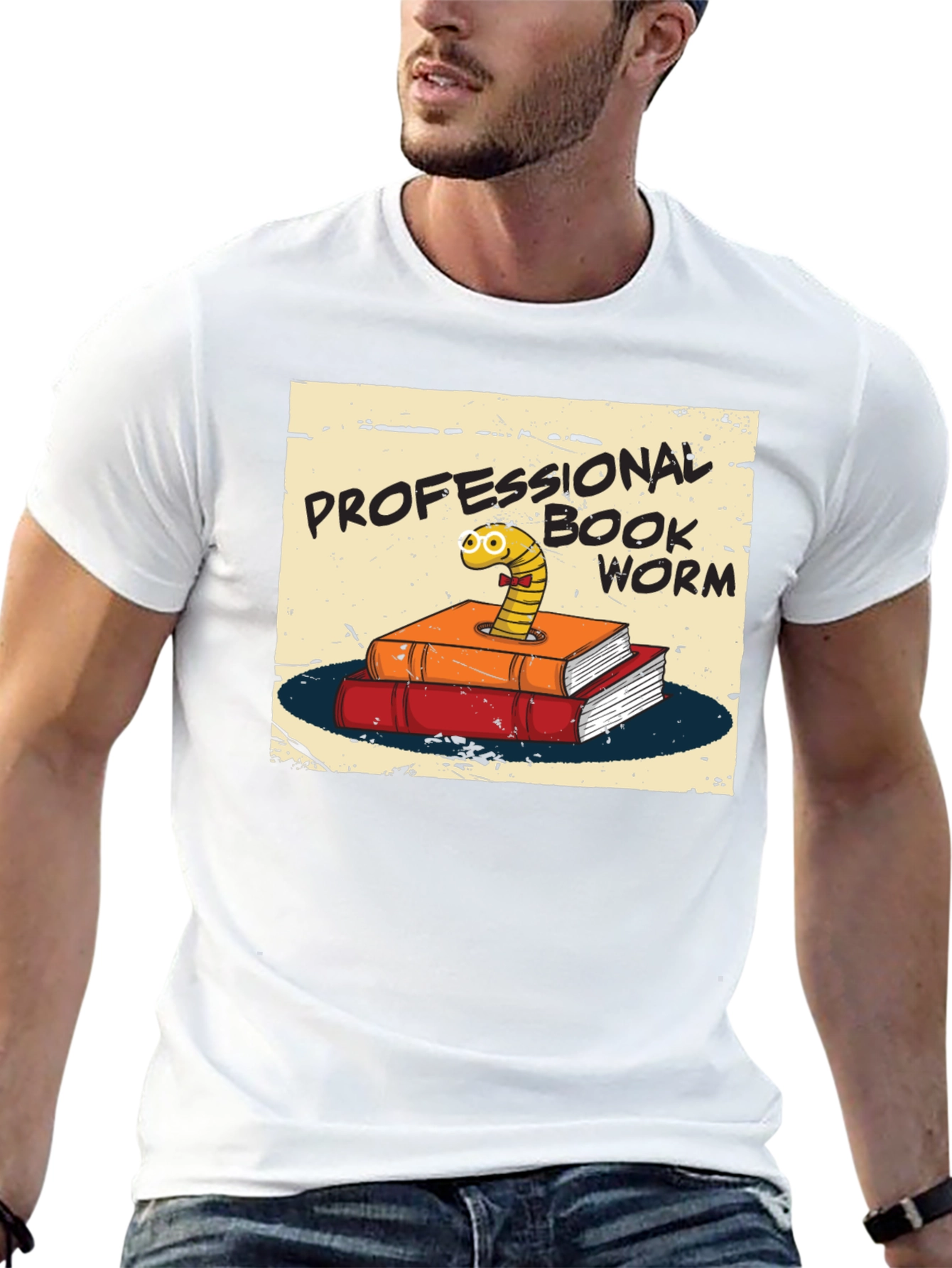 Professional Bookworm T-Shirt - Novelty Tee