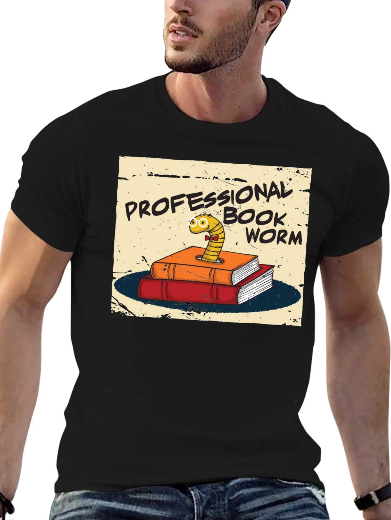 Professional Bookworm T-Shirt - Novelty Tee
