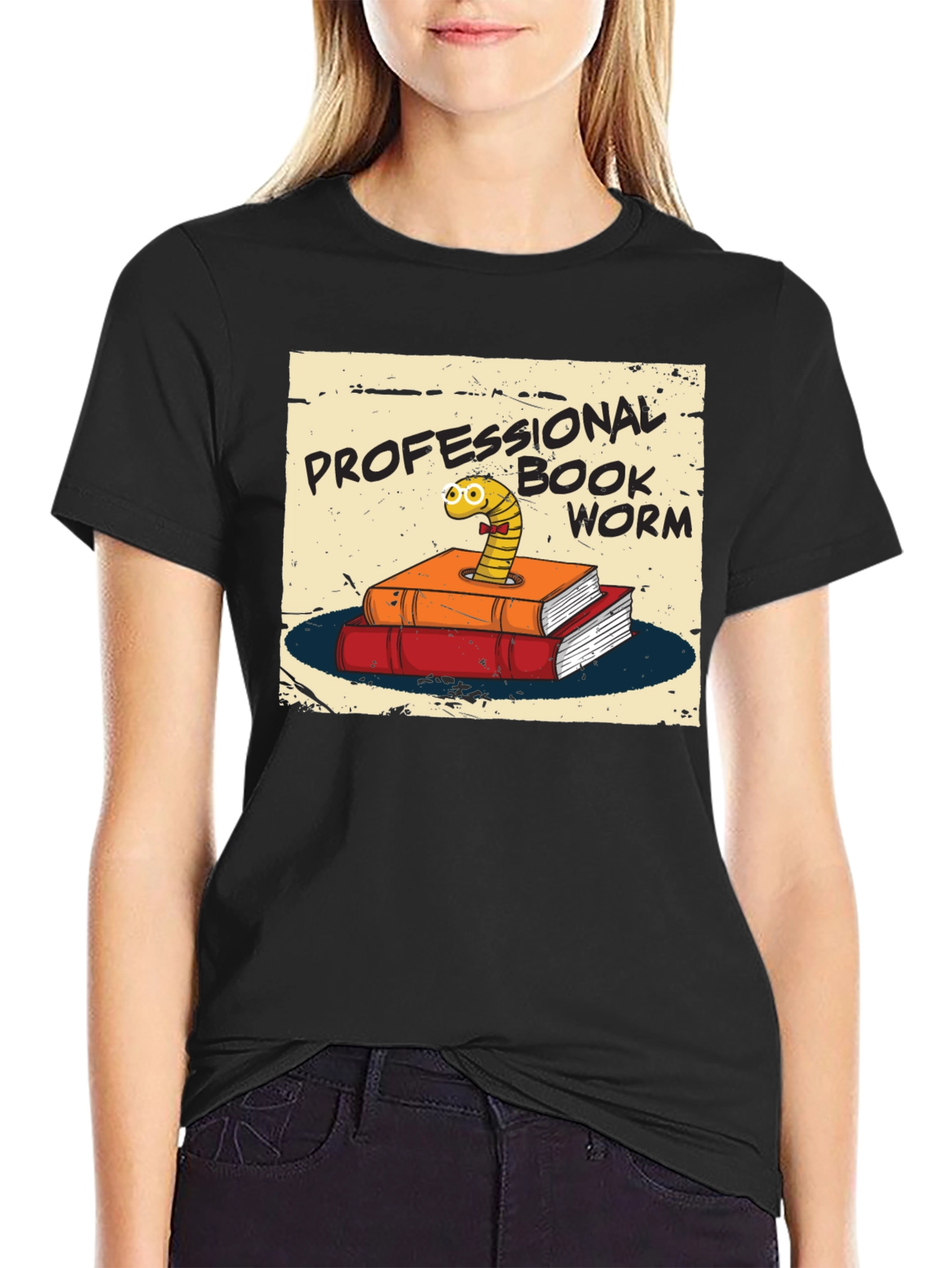 Professional Bookworm T-Shirt - Novelty Tee