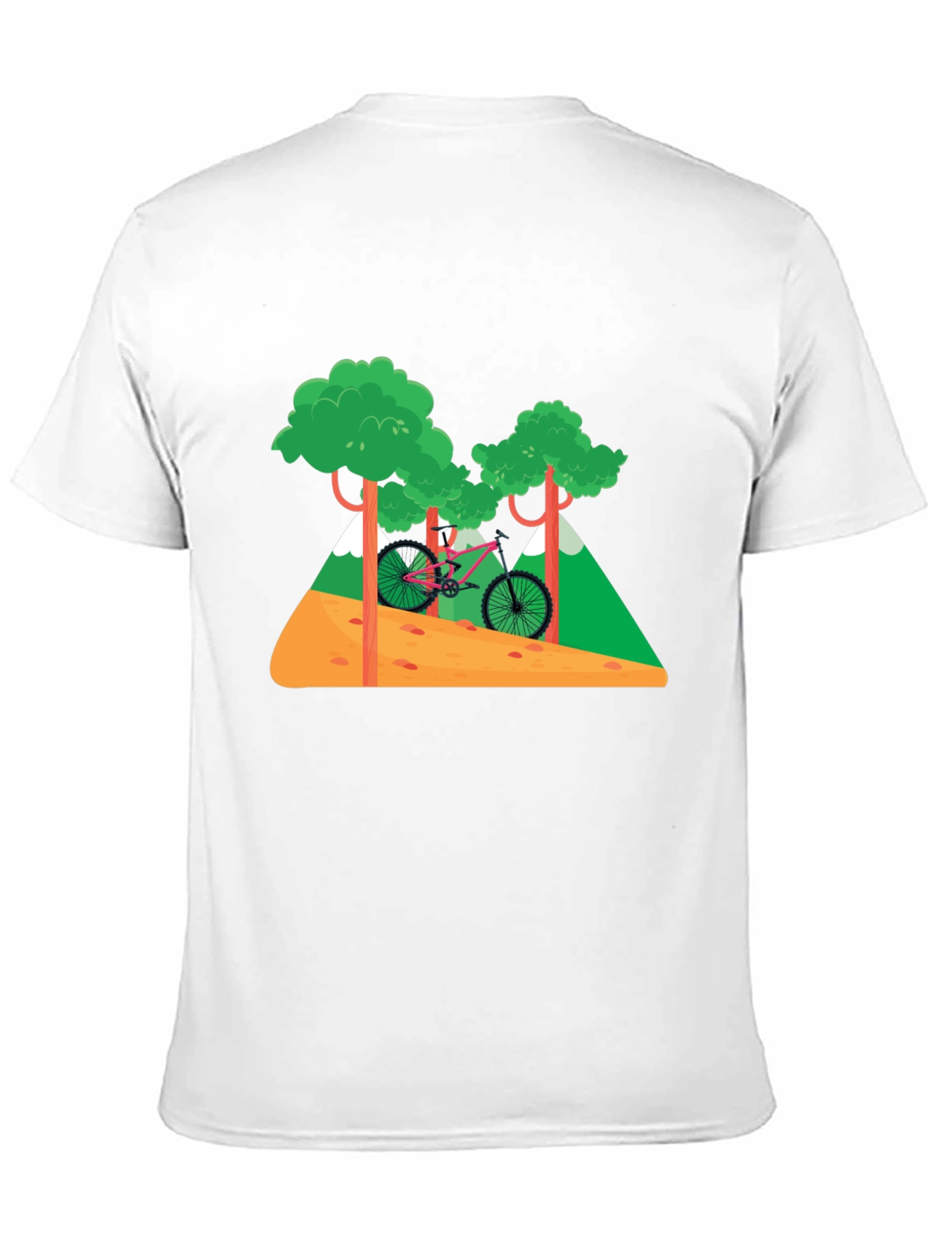 Mountain Bike Graphic T-Shirt - Nature Adventure Tee