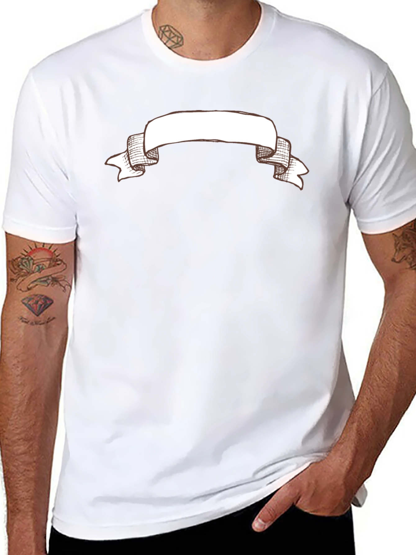 Blank Banner Graphic Tee - Black