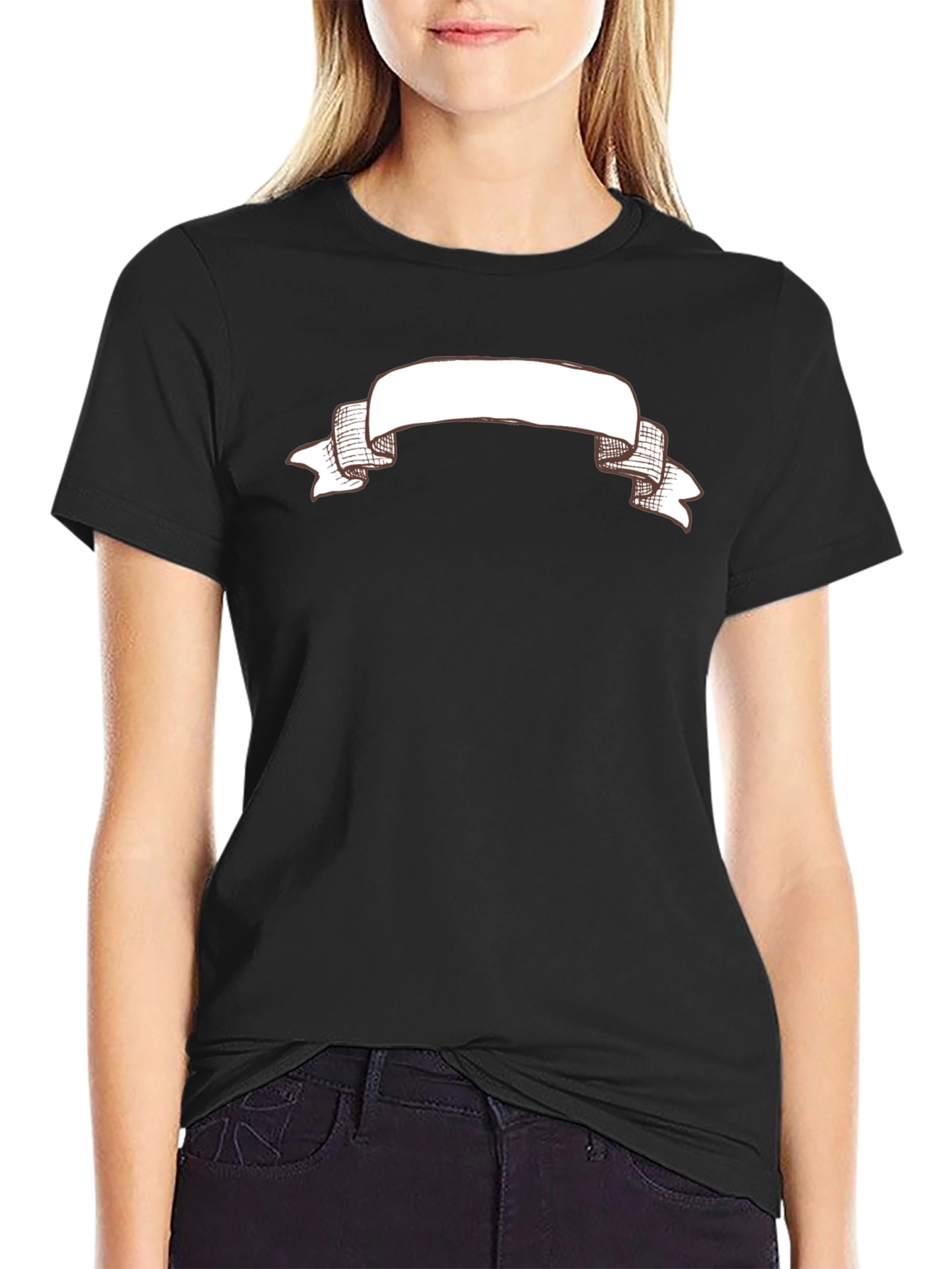 Blank Banner Graphic Tee - Black