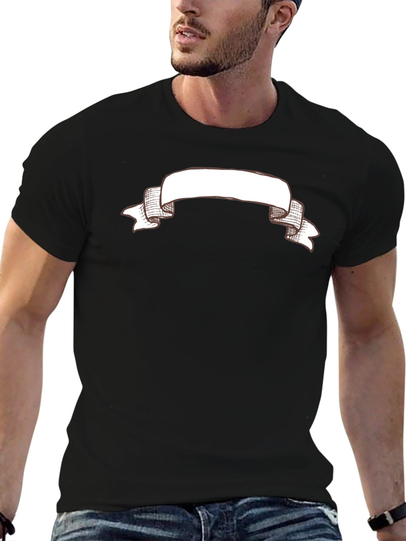 Blank Banner Graphic Tee - Black
