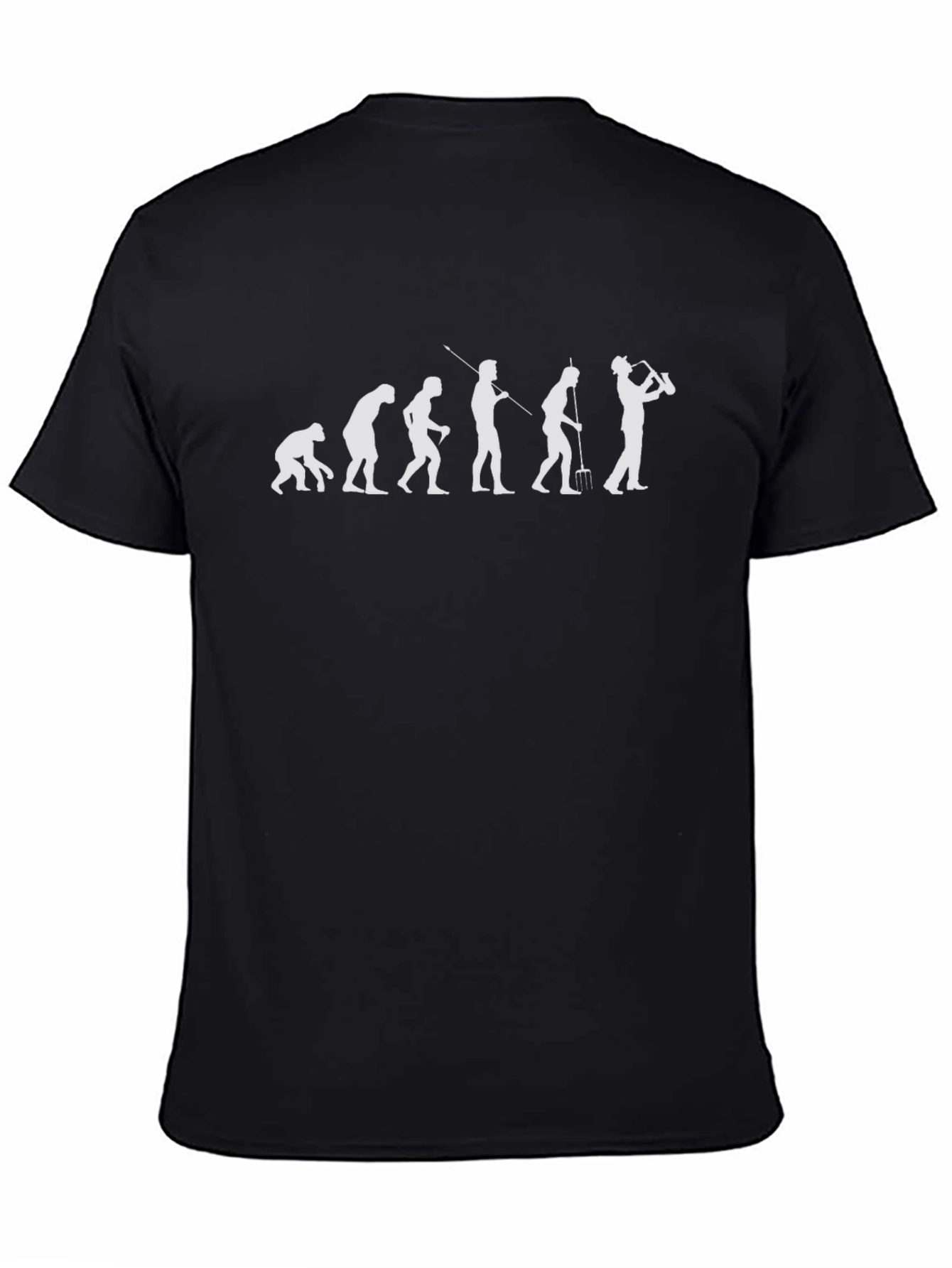 Evolution of Man to Golfer Black T-Shirt