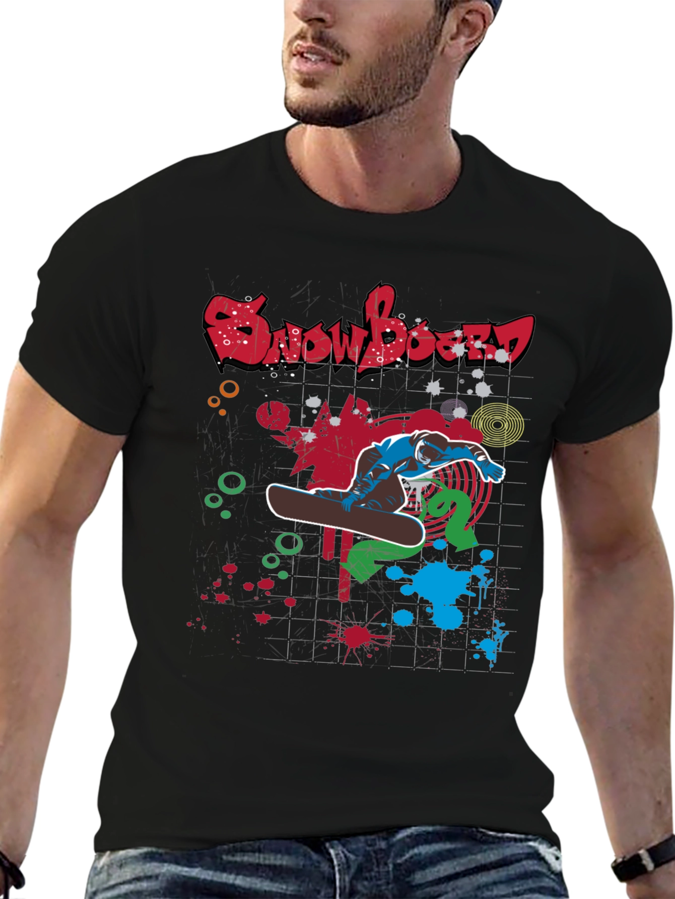 Snowboard Graphic Tee - Cool Streetwear Style