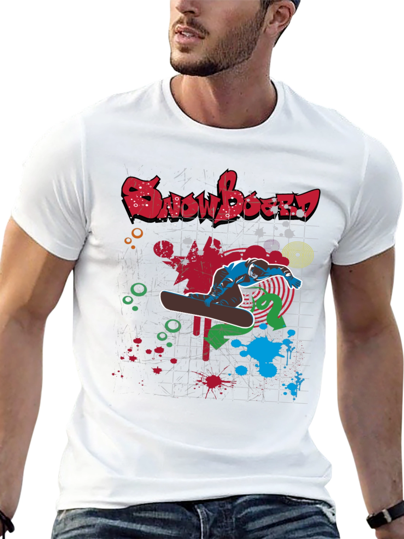 Snowboard Graphic Tee - Cool Streetwear Style