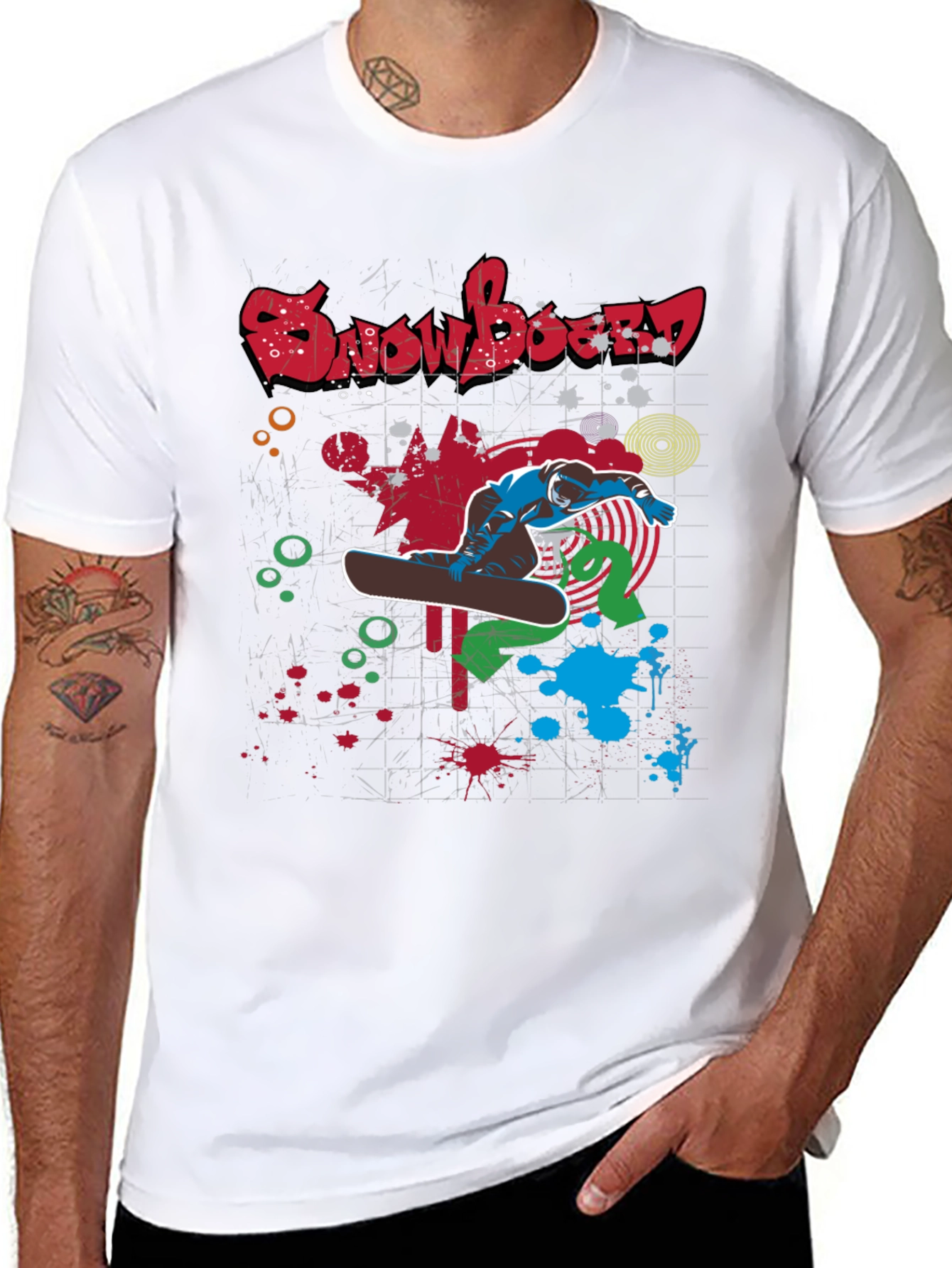 Snowboard Graphic Tee - Cool Streetwear Style