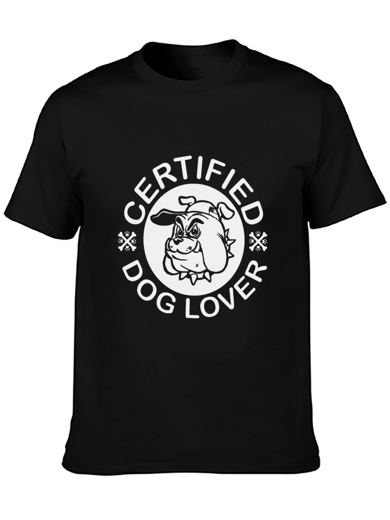 Certified Dog Lover Black T-Shirt