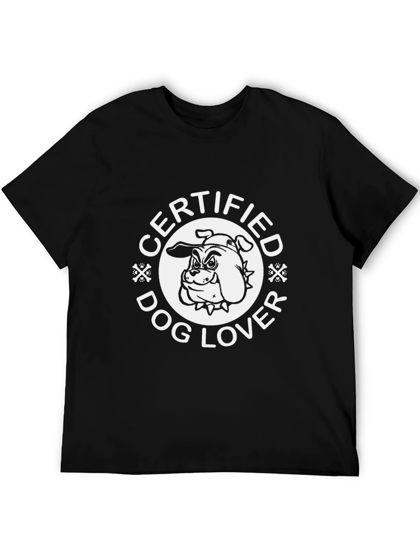 Certified Dog Lover Black T-Shirt