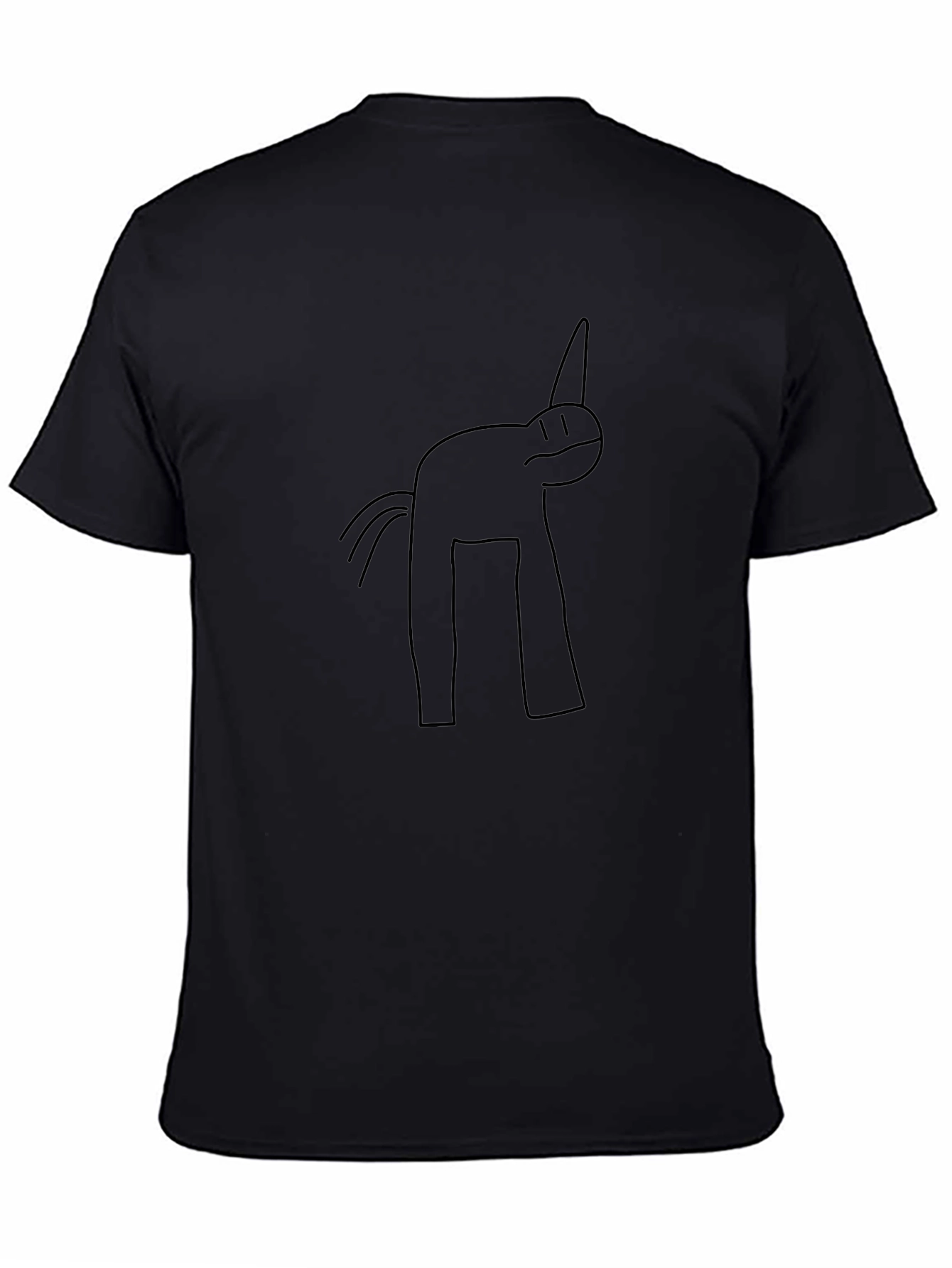 Unicorn Graphic Black T-Shirt