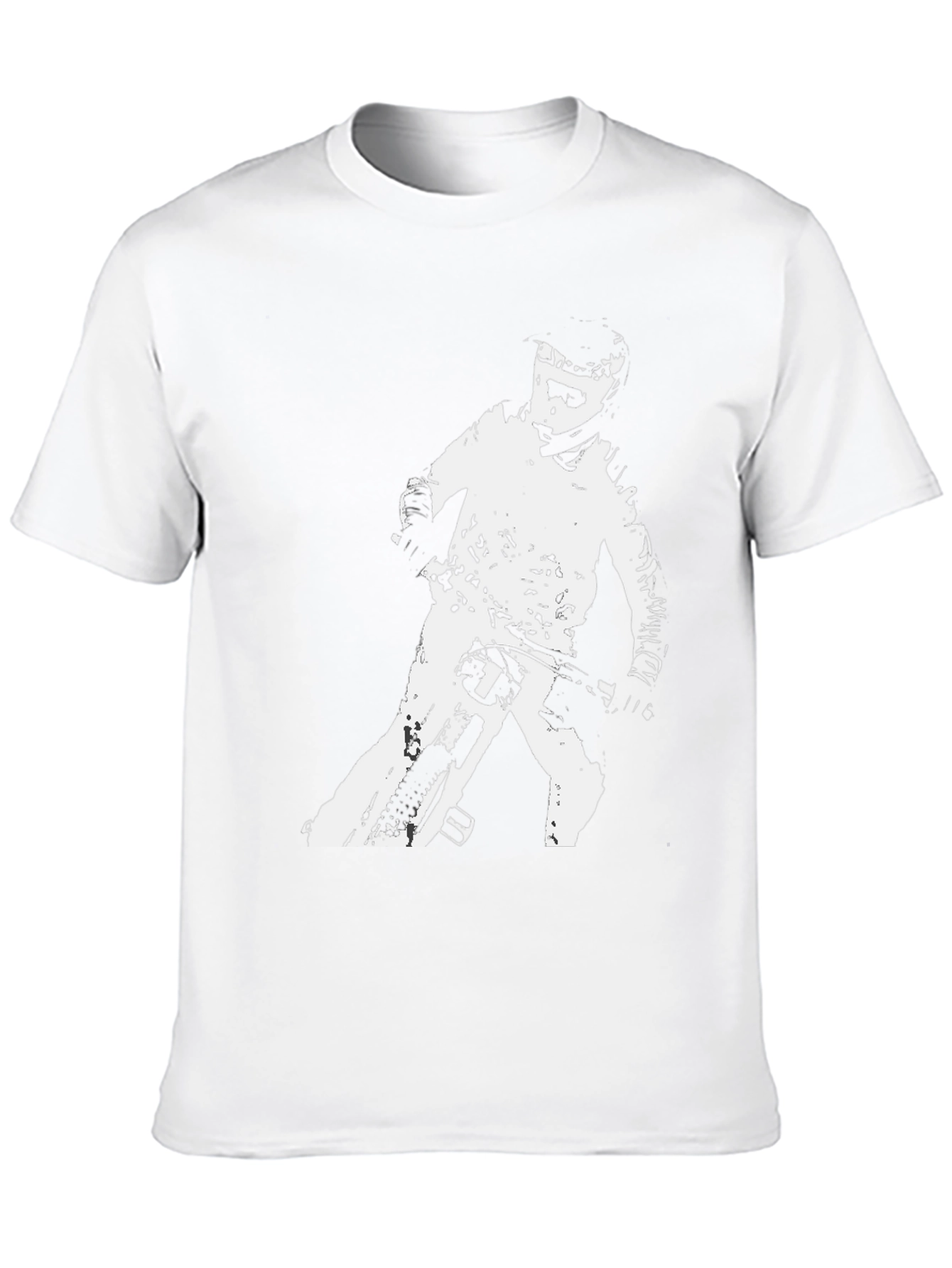 Mountain Bike Rider Graphic Tee - Black Casual T-Shirt