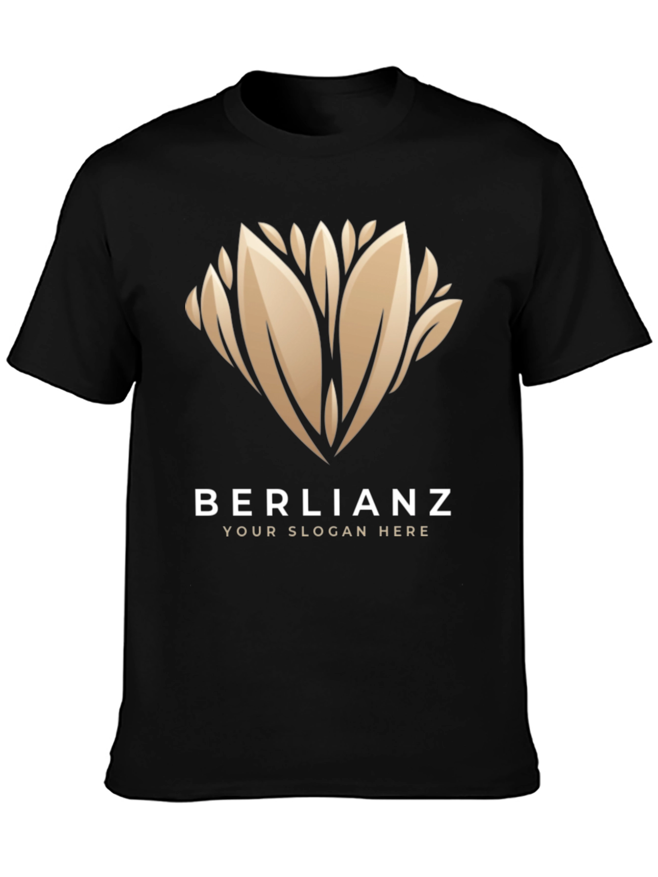 Elegant BERLIANZ Black Graphic Tee