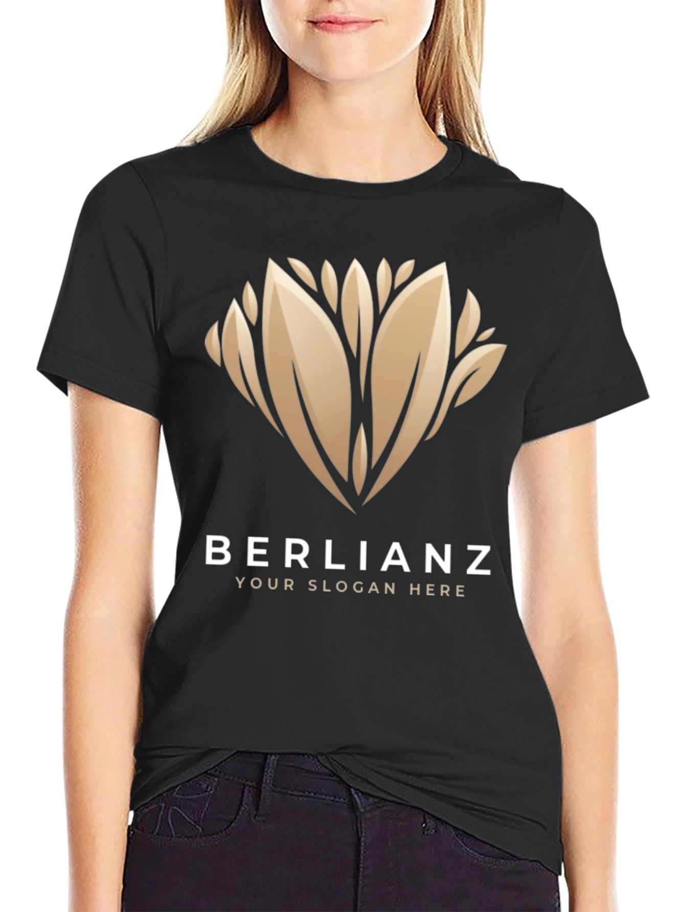 Elegant BERLIANZ Black Graphic Tee