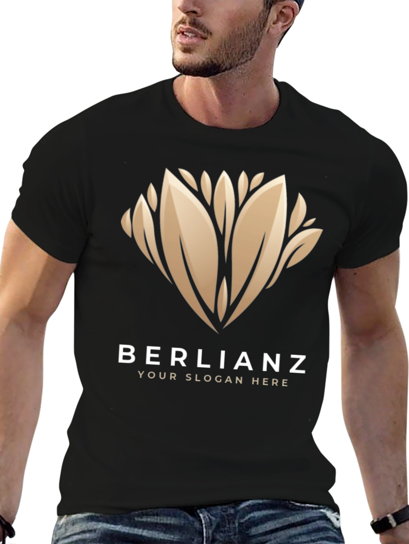 Elegant BERLIANZ Black Graphic Tee