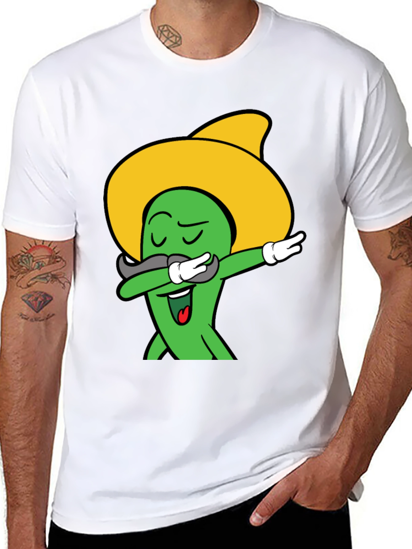 Funny Dabbing Jalapeno Black T-Shirt