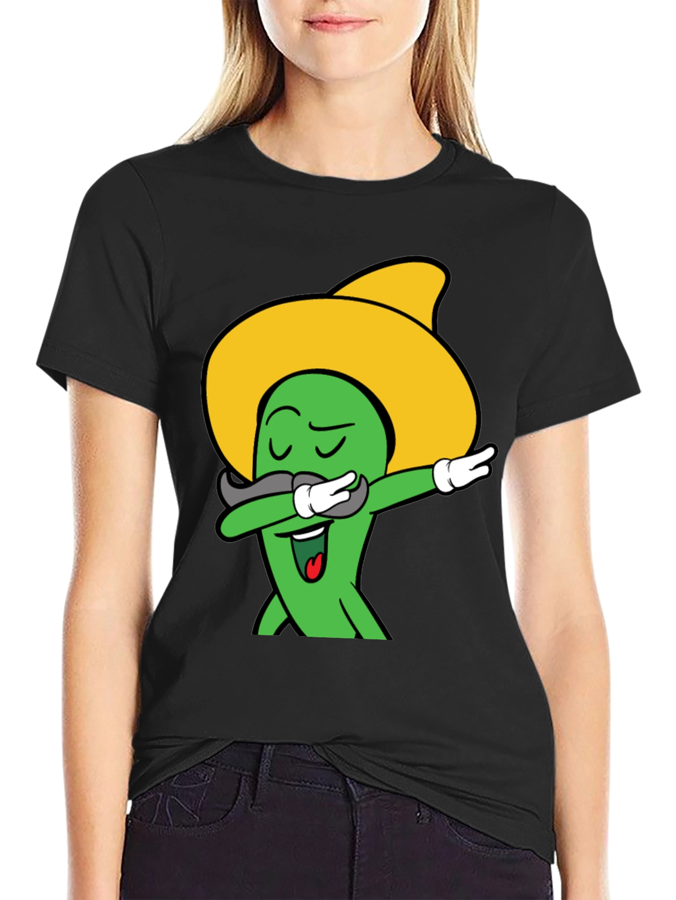 Funny Dabbing Jalapeno Black T-Shirt
