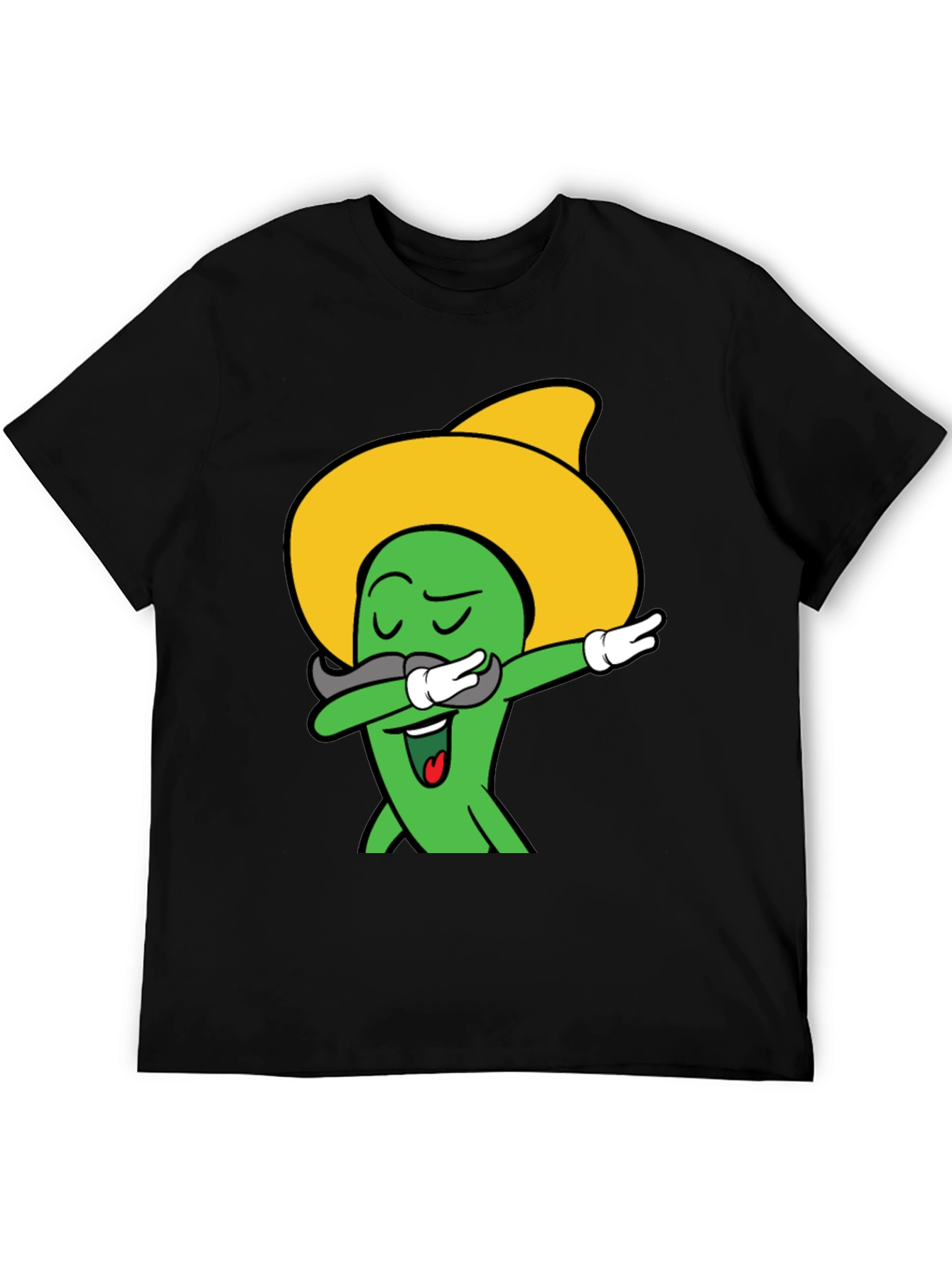 Funny Dabbing Jalapeno Black T-Shirt