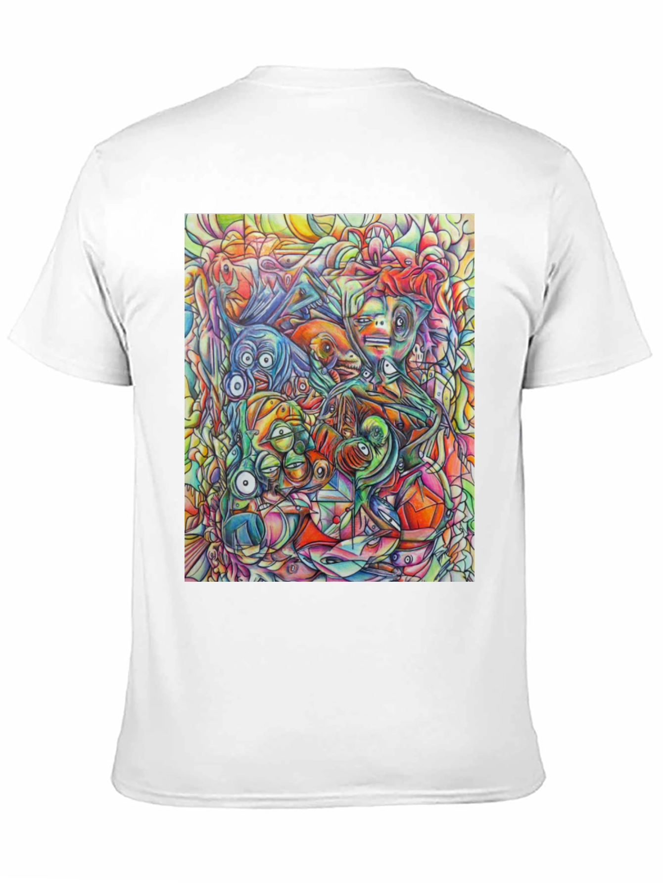 Abstract Art Mens Black Graphic Tee