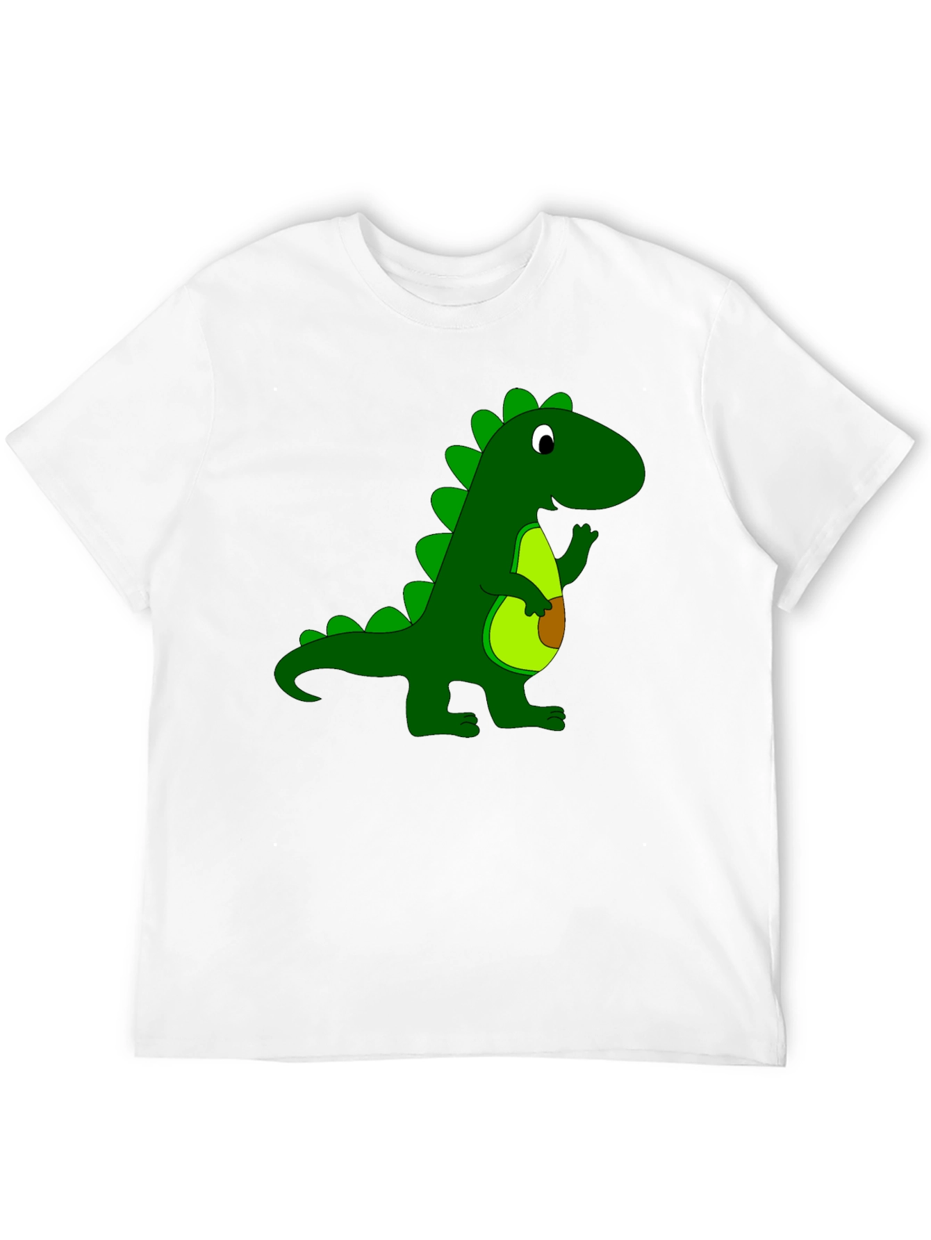 Dino Graphic Tee - Black Cotton T-Shirt