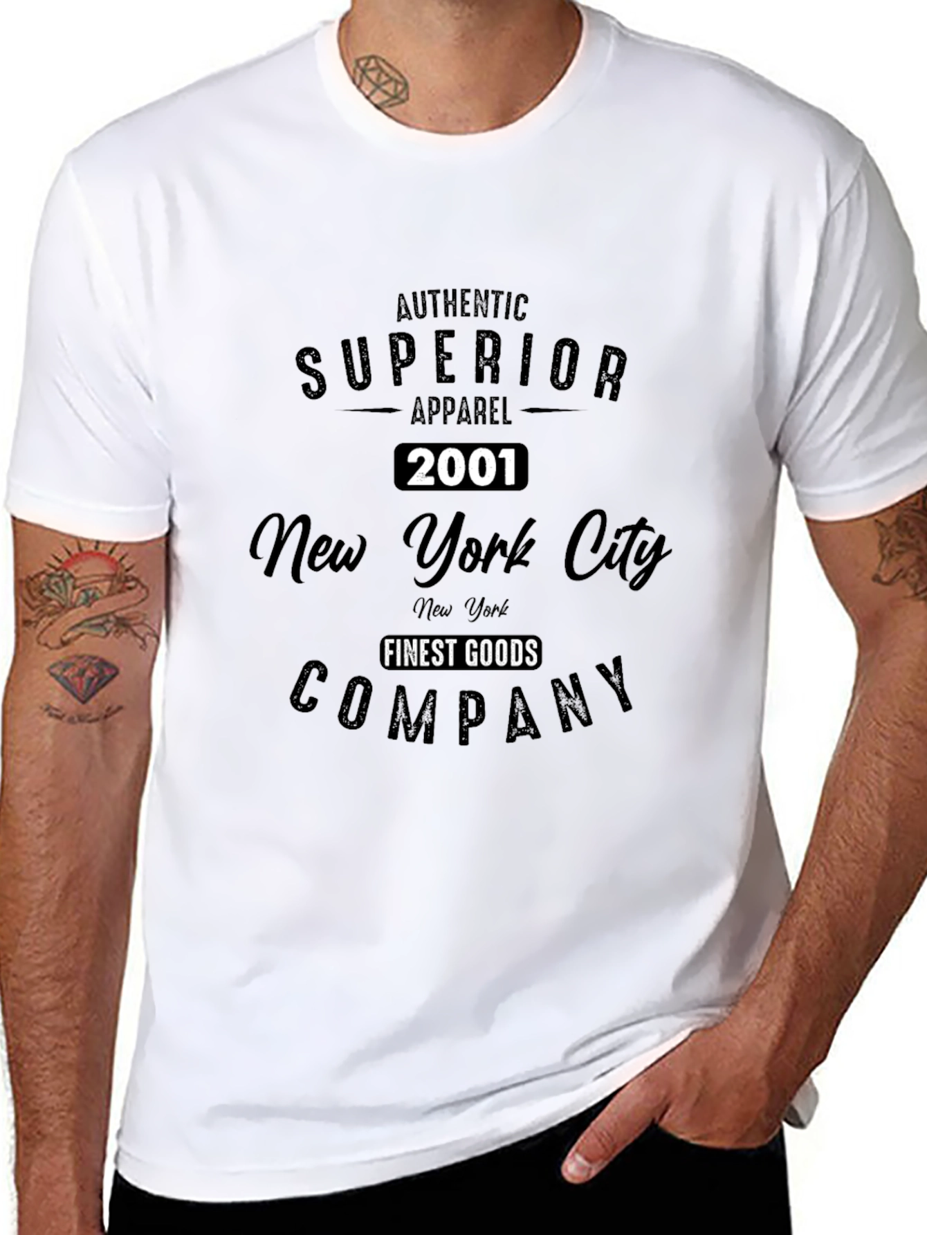 Authentic Superior Apparel NYC Graphic Tee