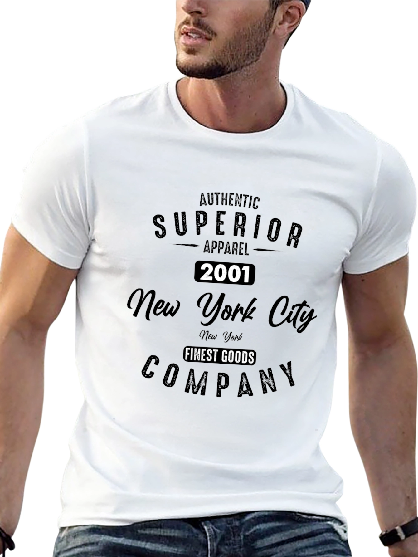 Authentic Superior Apparel NYC Graphic Tee