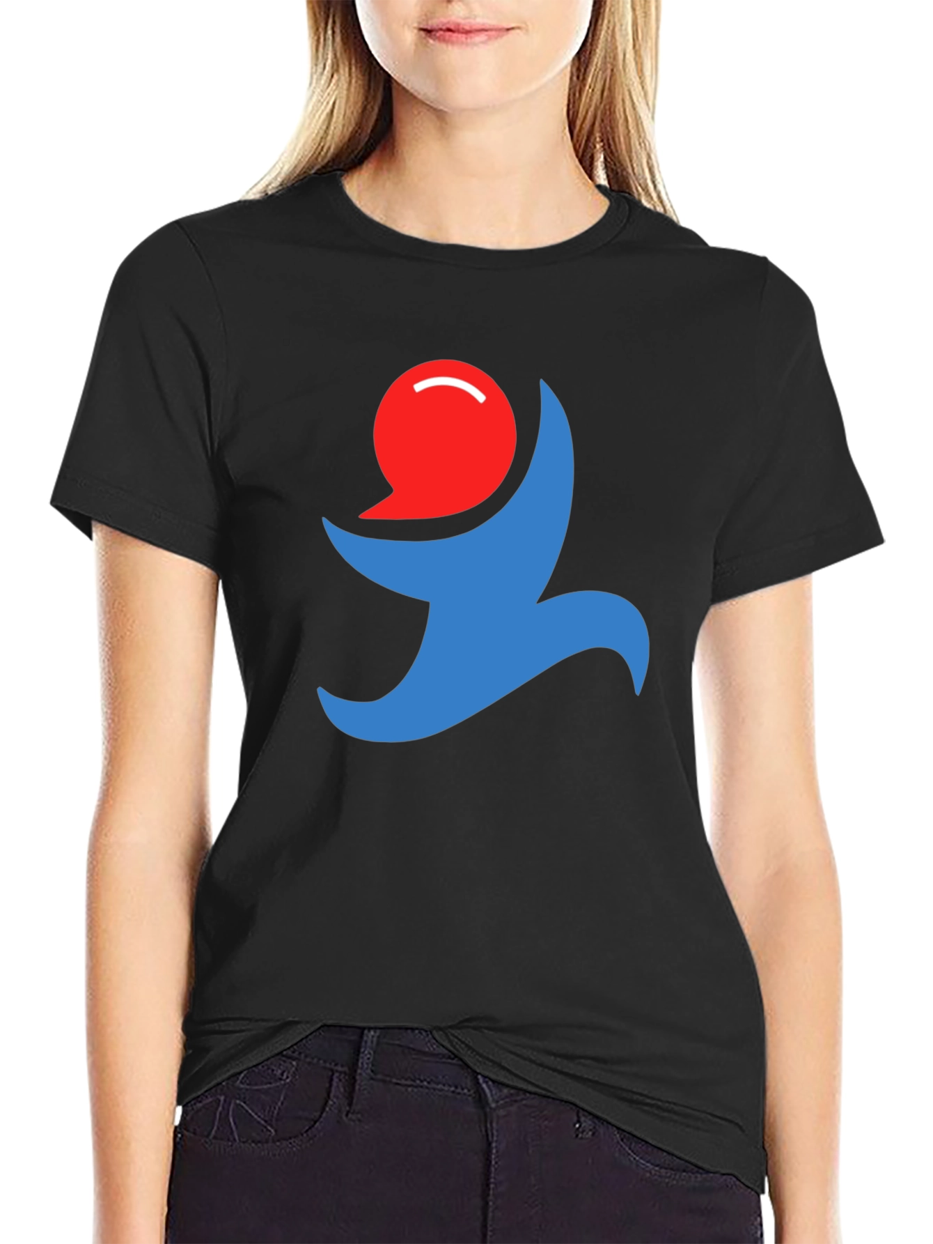 Abstract Logo Black T-Shirt