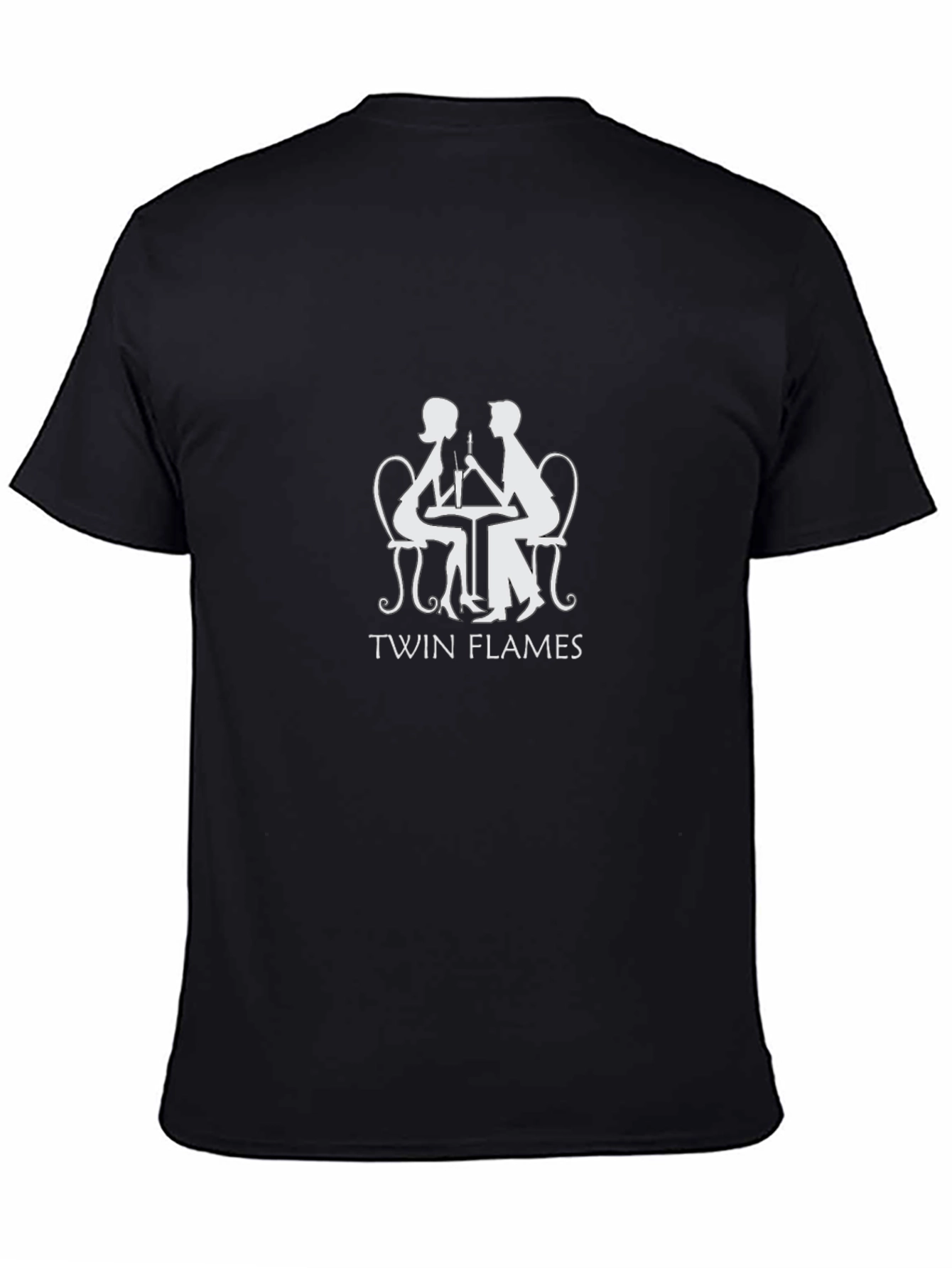 Twin Flames Graphic Tee - Romantic Couple T-Shirt