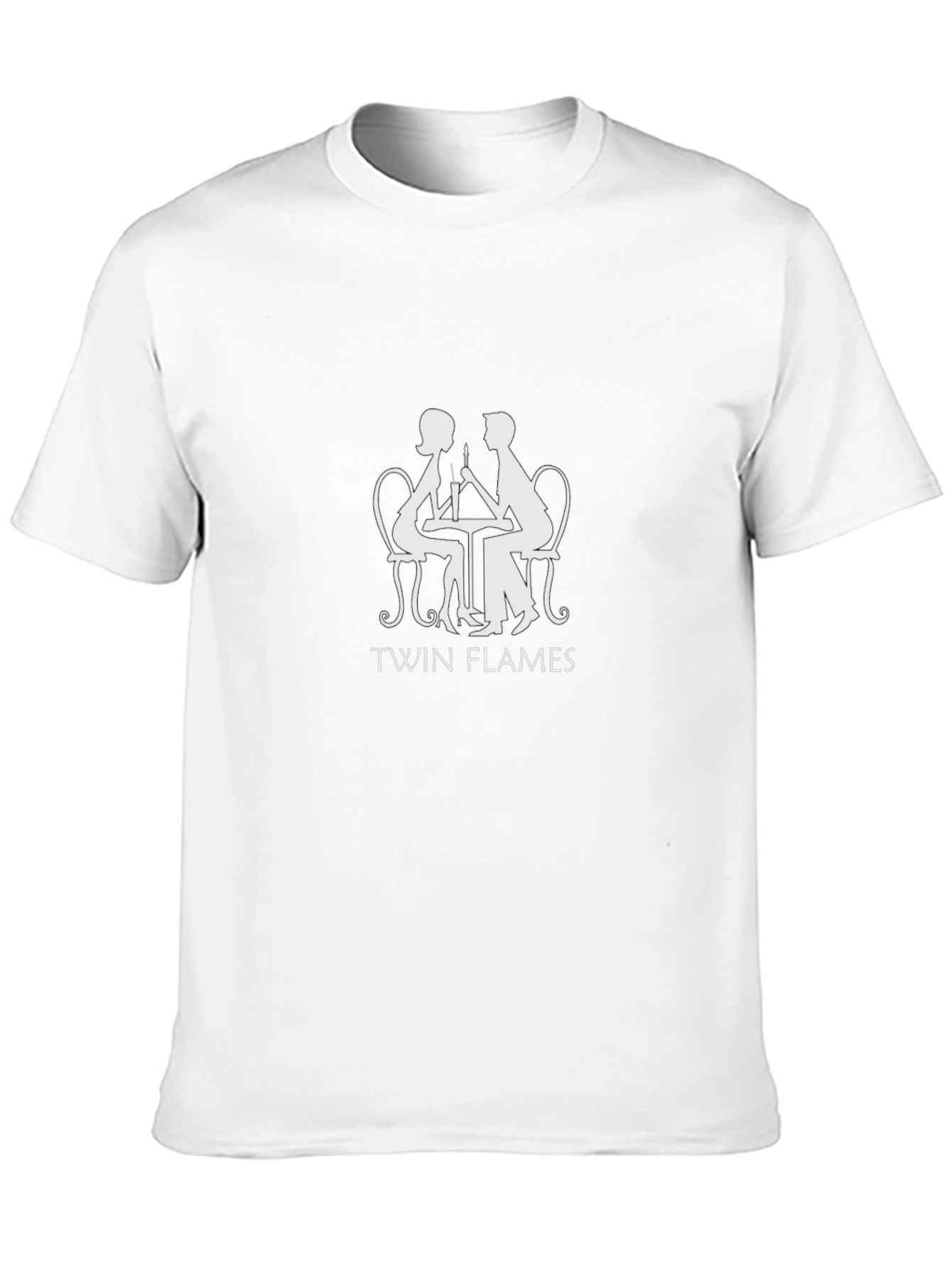 Twin Flames Graphic Tee - Romantic Couple T-Shirt