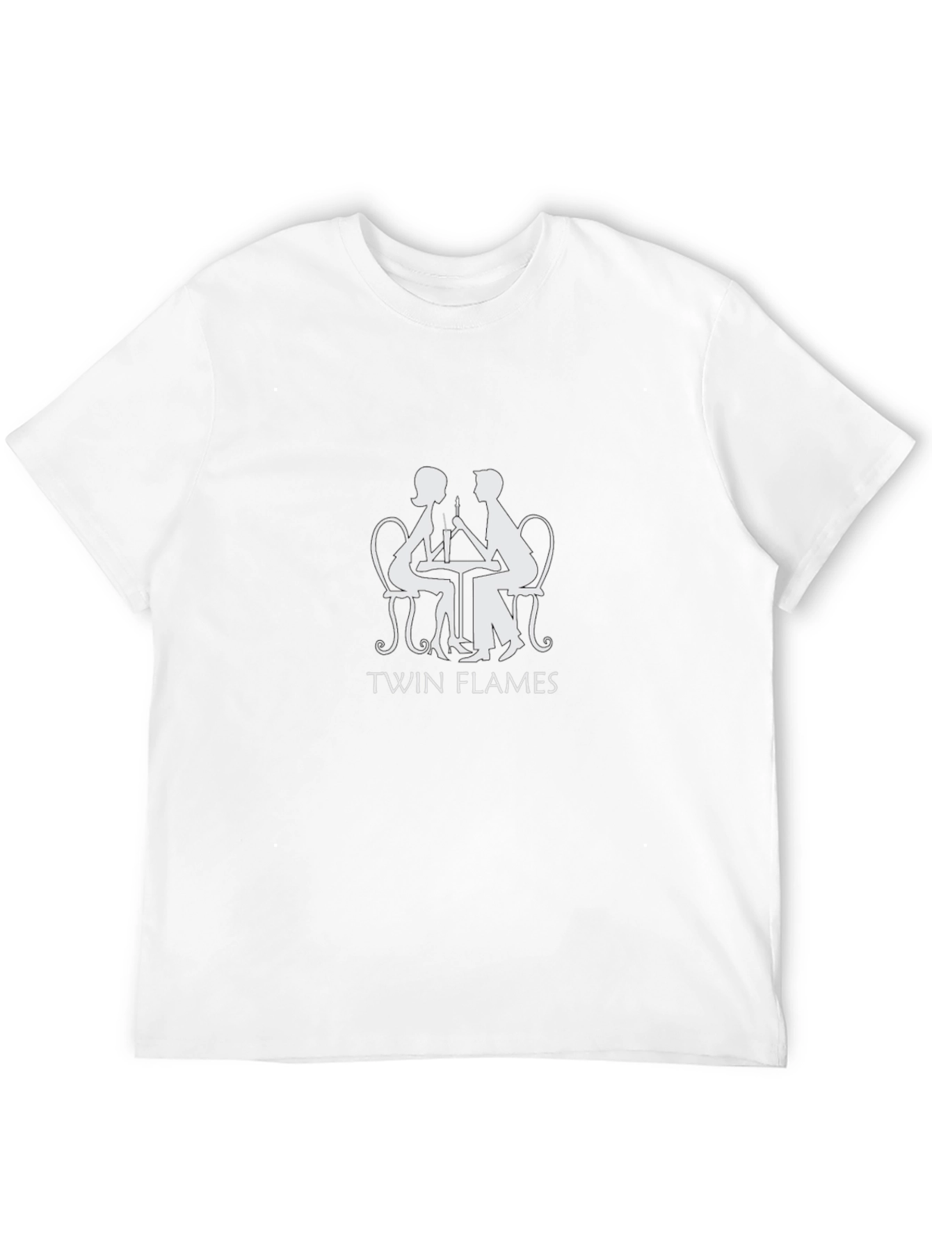 Twin Flames Graphic Tee - Romantic Couple T-Shirt