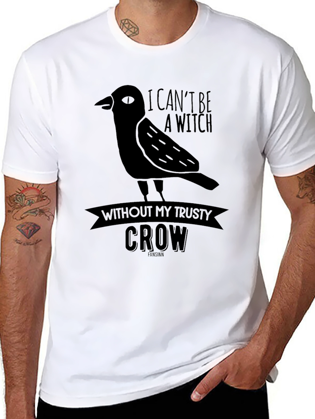Trusty Crow Graphic Tee - Witch T-Shirt
