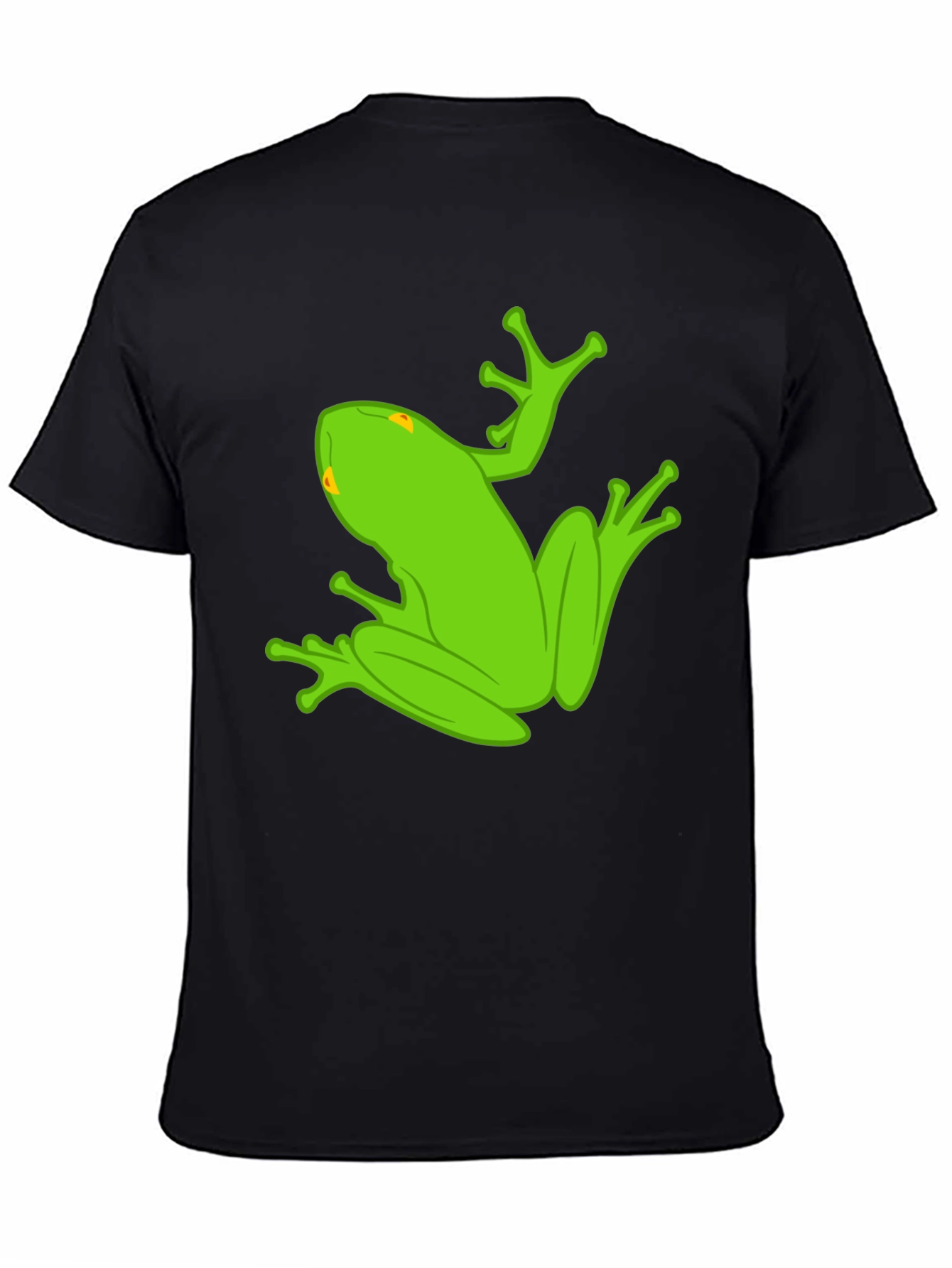 Frog Graphic Tee - Quirky Black Cotton T-Shirt