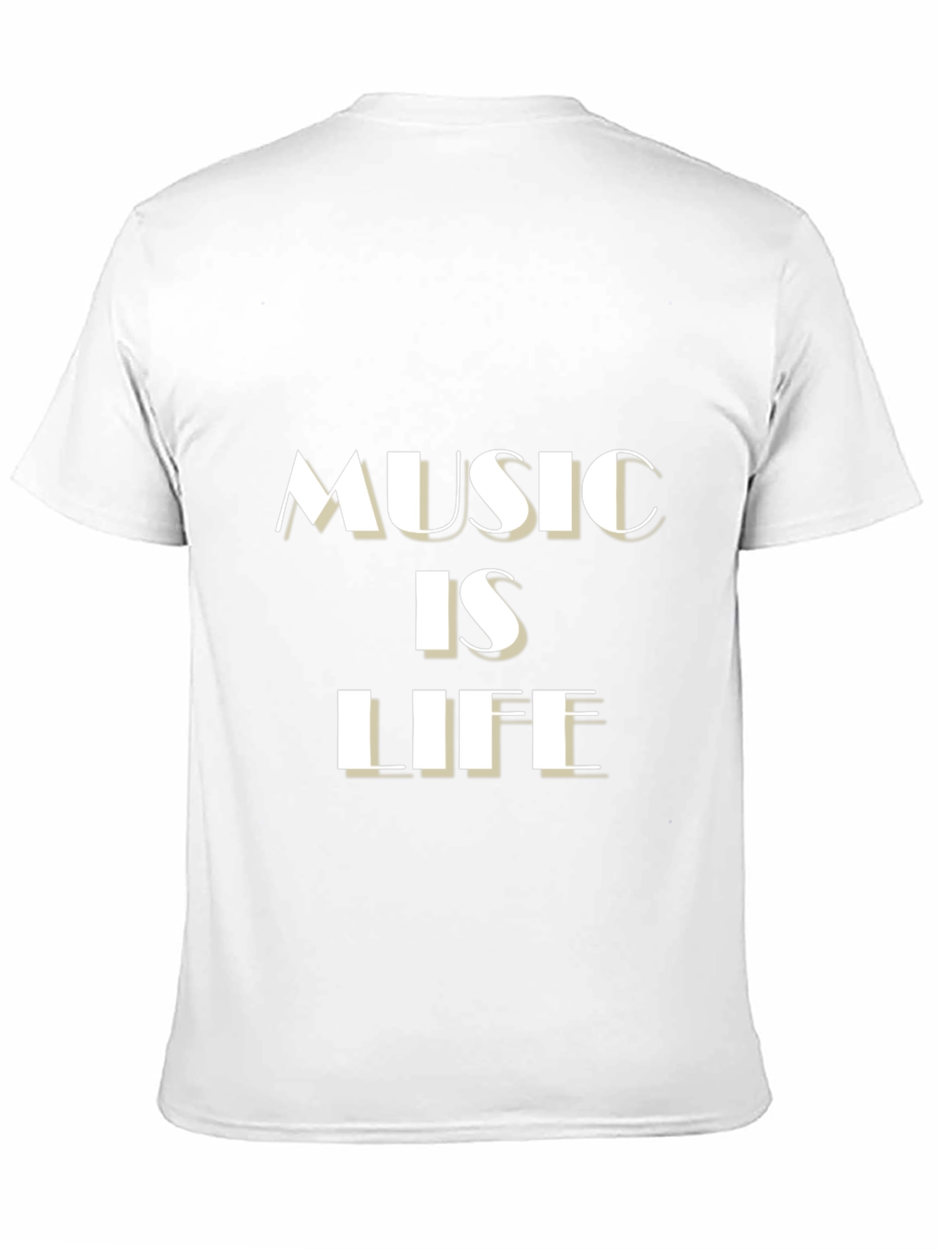Music is Life Black Graphic Tee