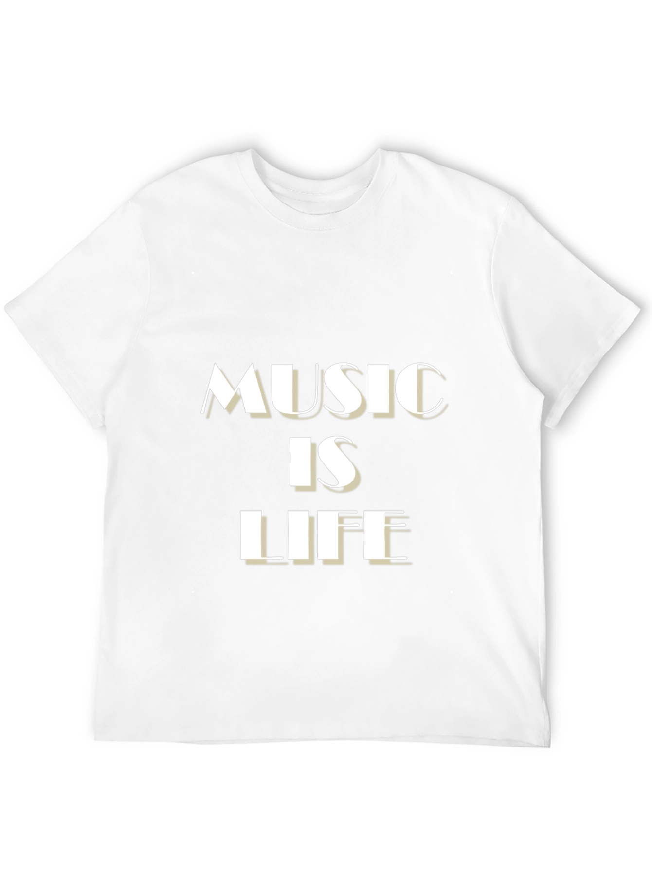 Music is Life Black Graphic Tee
