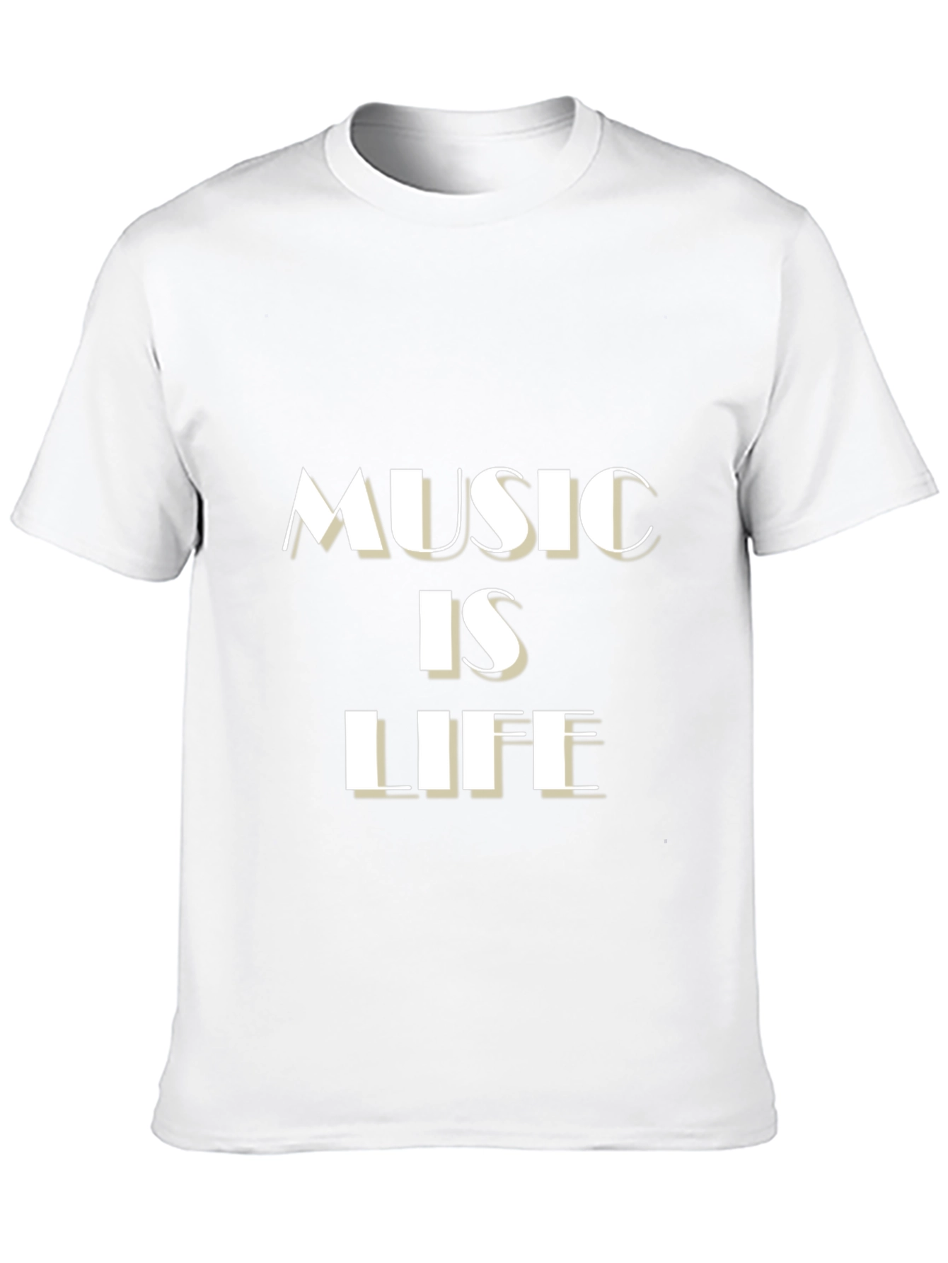 Music is Life Black Graphic Tee