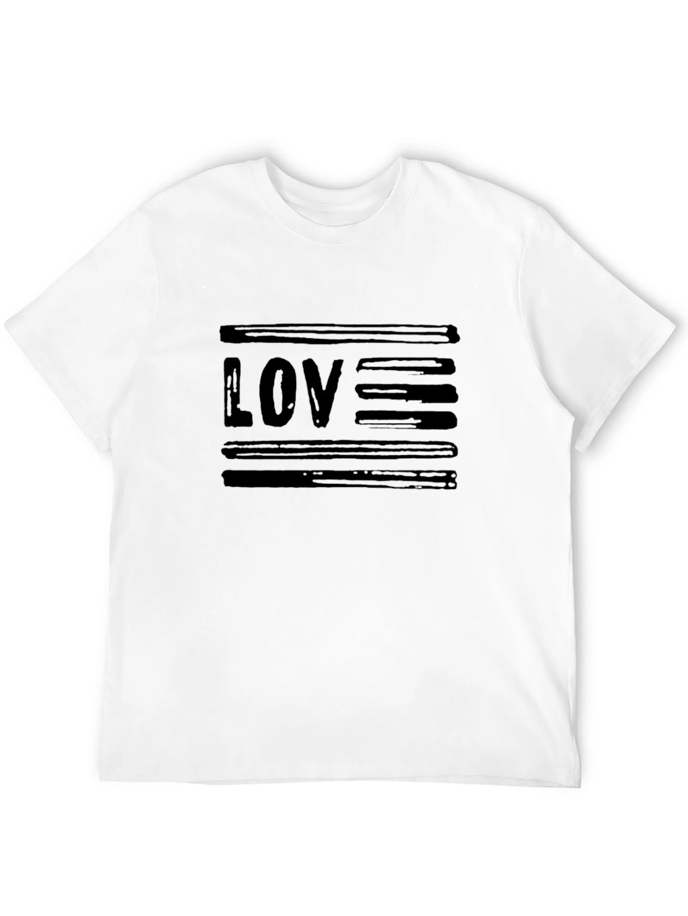 Black Graphic Tee - LOVE Design