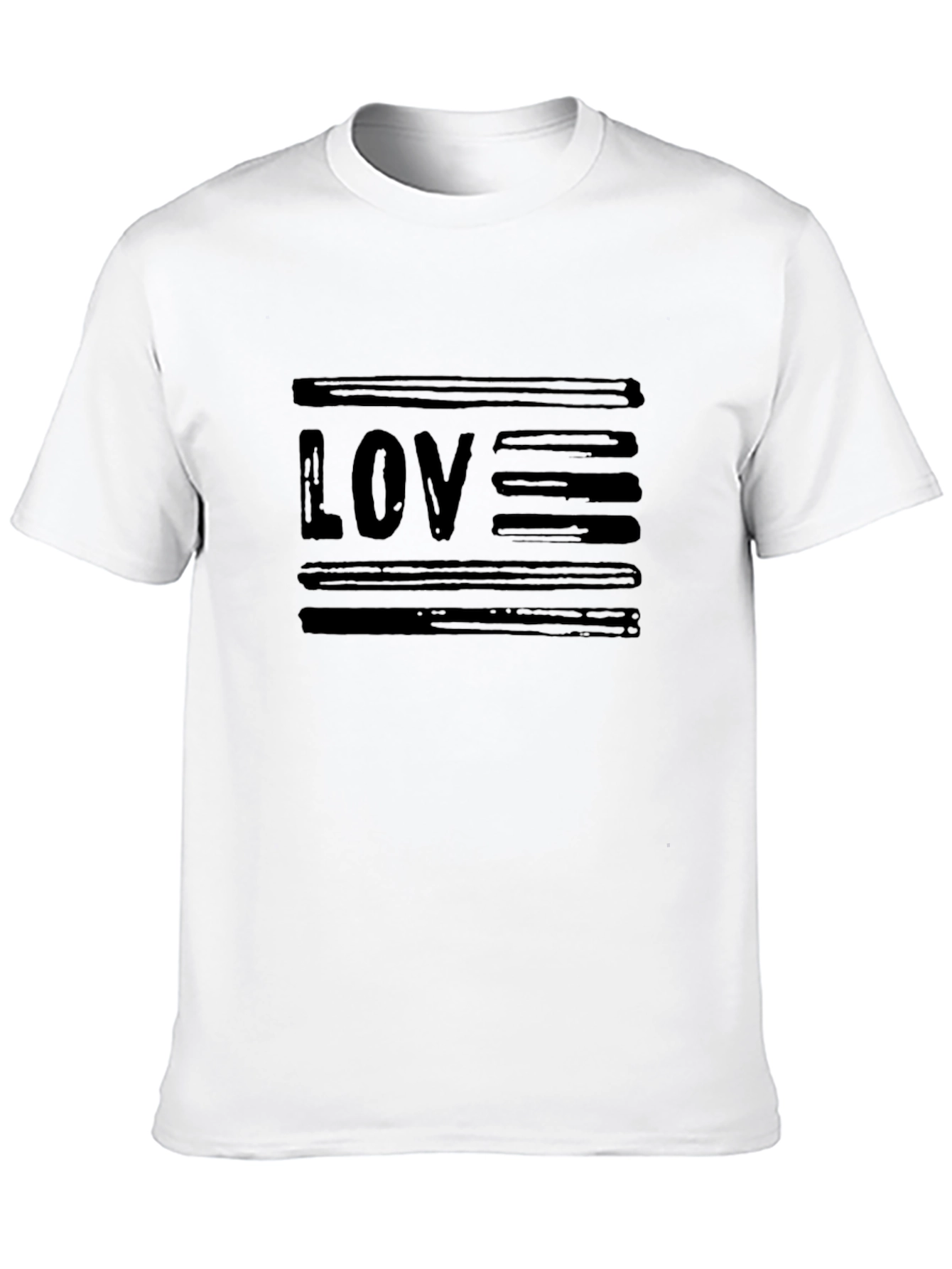 Black Graphic Tee - LOVE Design