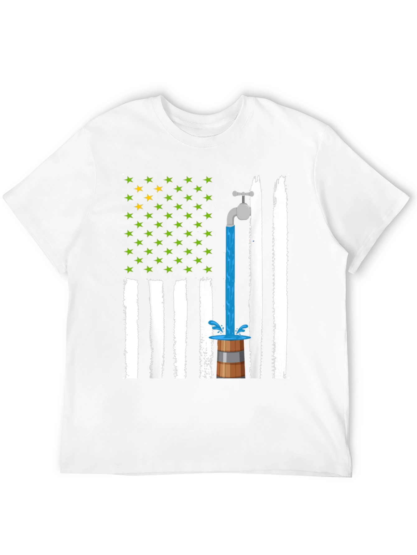 Novelty American Flag Graphic Tee